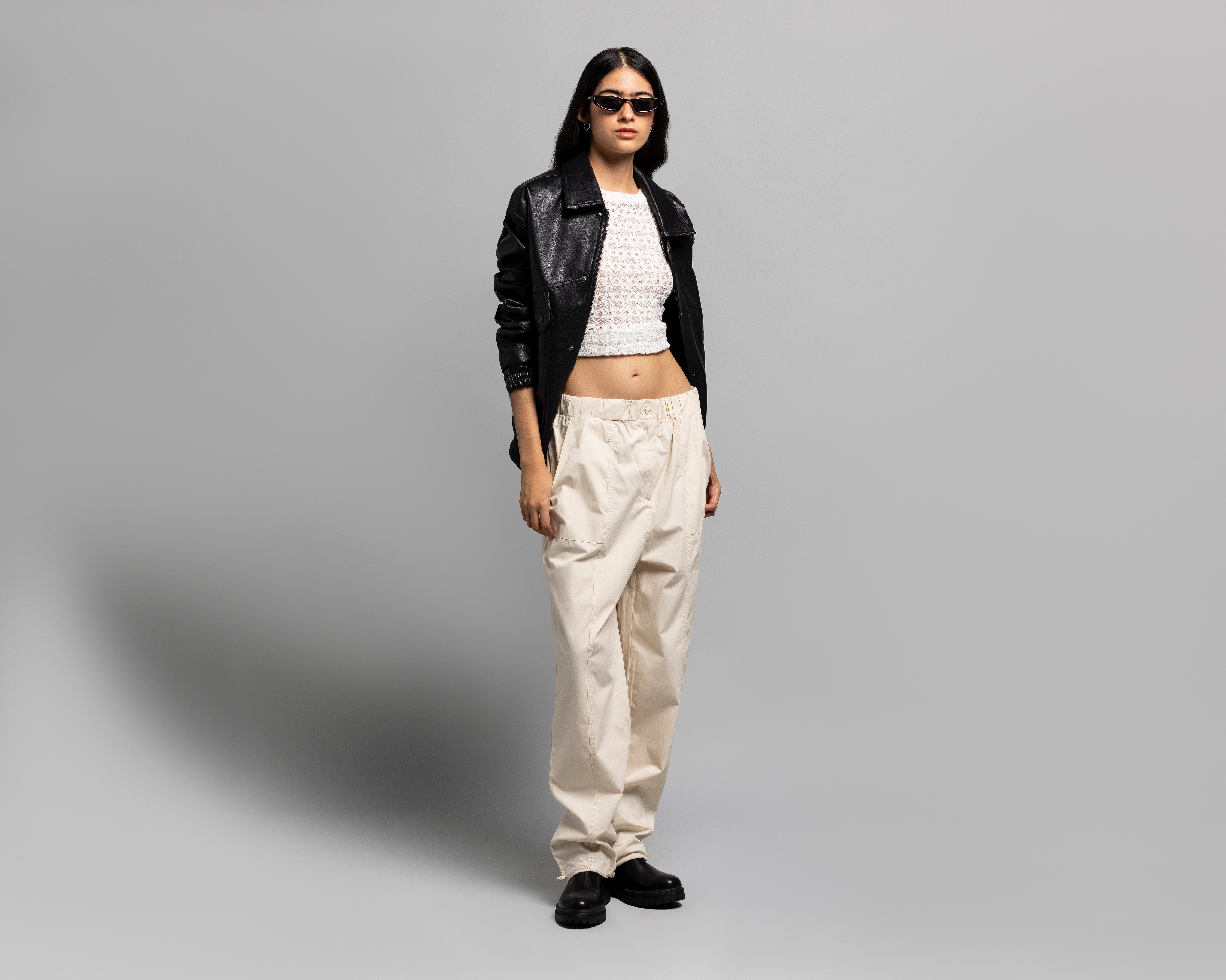 Pantalón Cargo Strona Pretina Elástica para Mujer