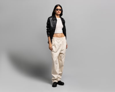 Foto 1 | Foto 1 | Pantalón Cargo Strona Pretina Elástica para Mujer