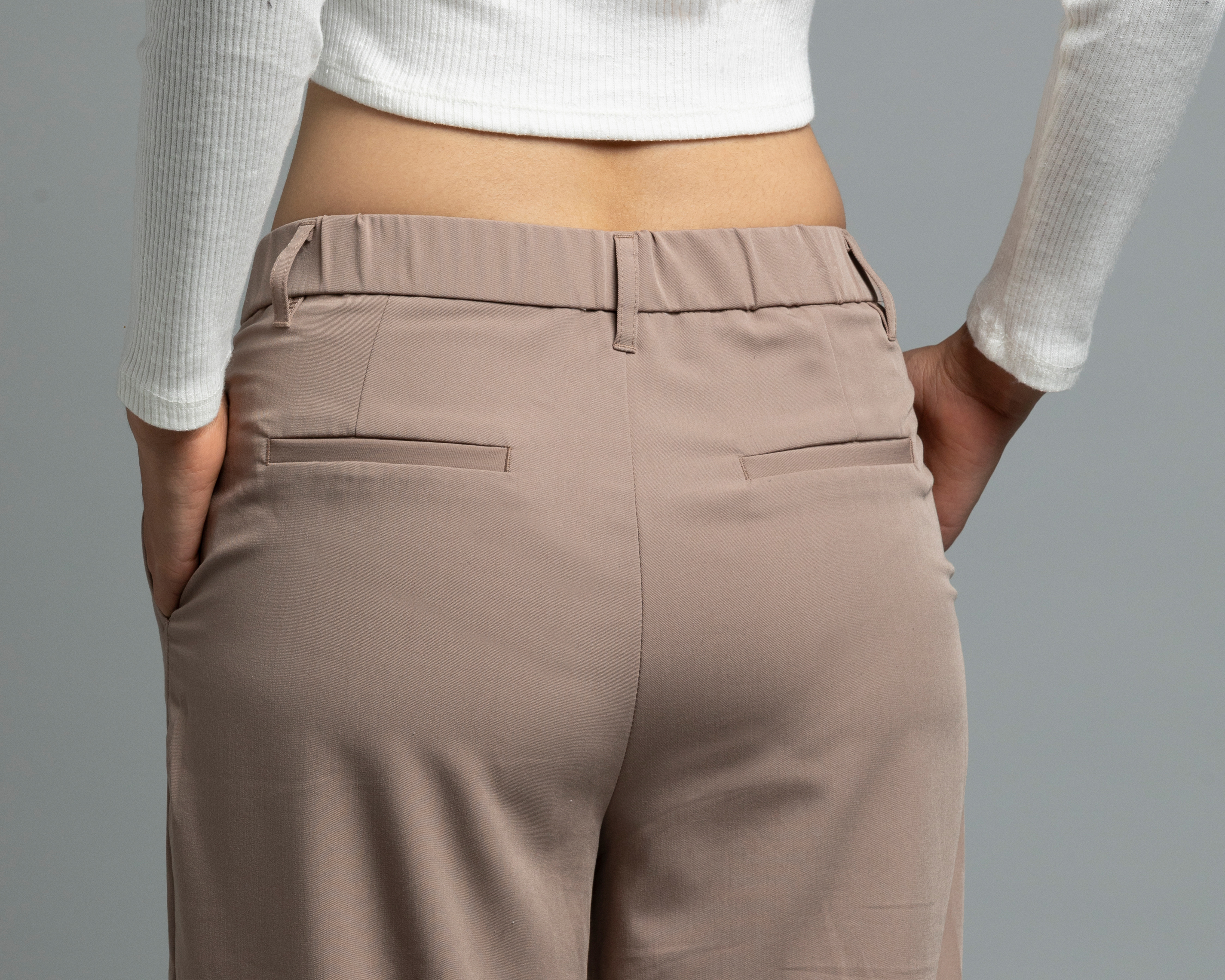 Foto 6 pulgar | Foto 5 | Pantalón Ancho Strona Caqui para Mujer