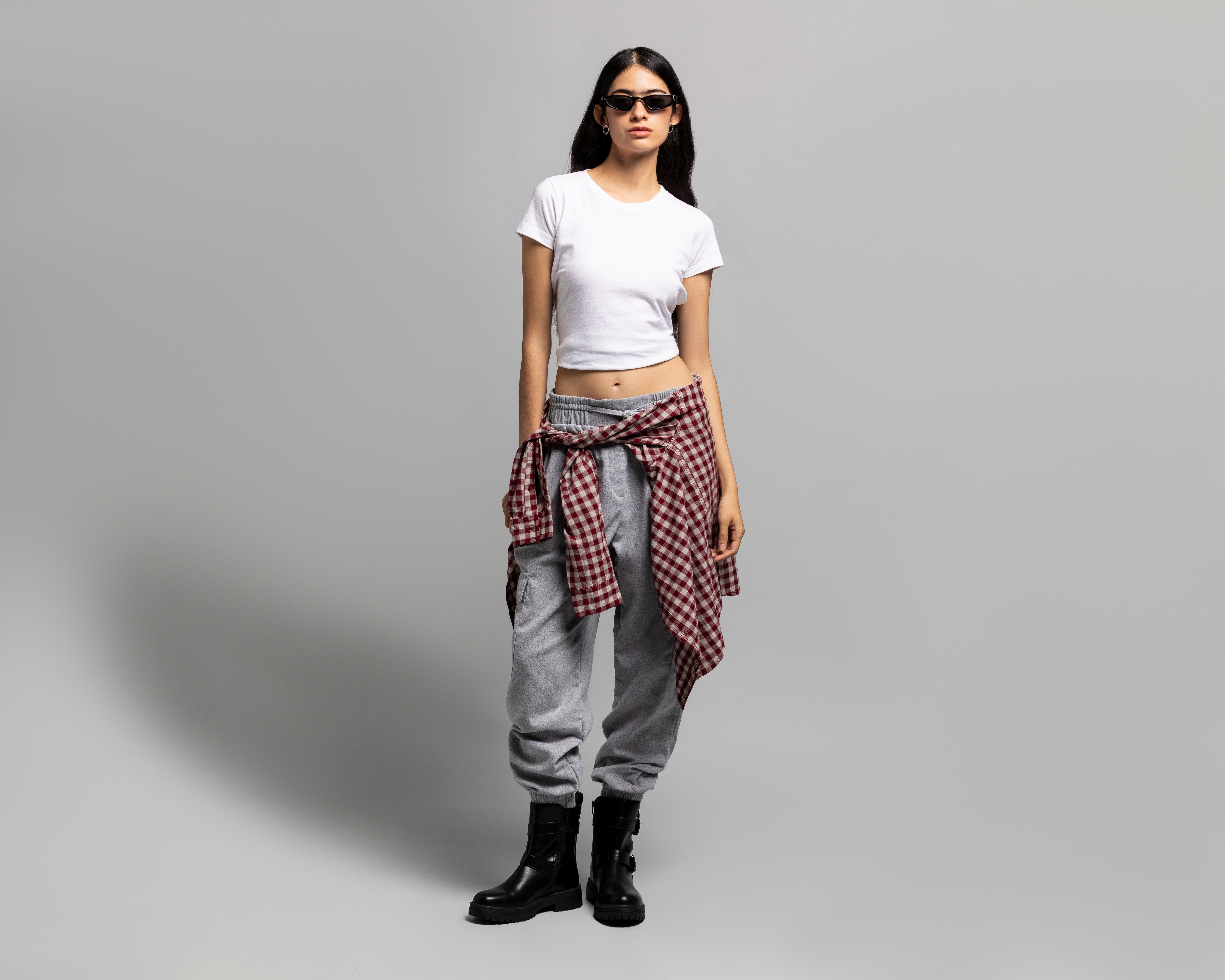 Pantalón Cargo Strona Gris para Mujer