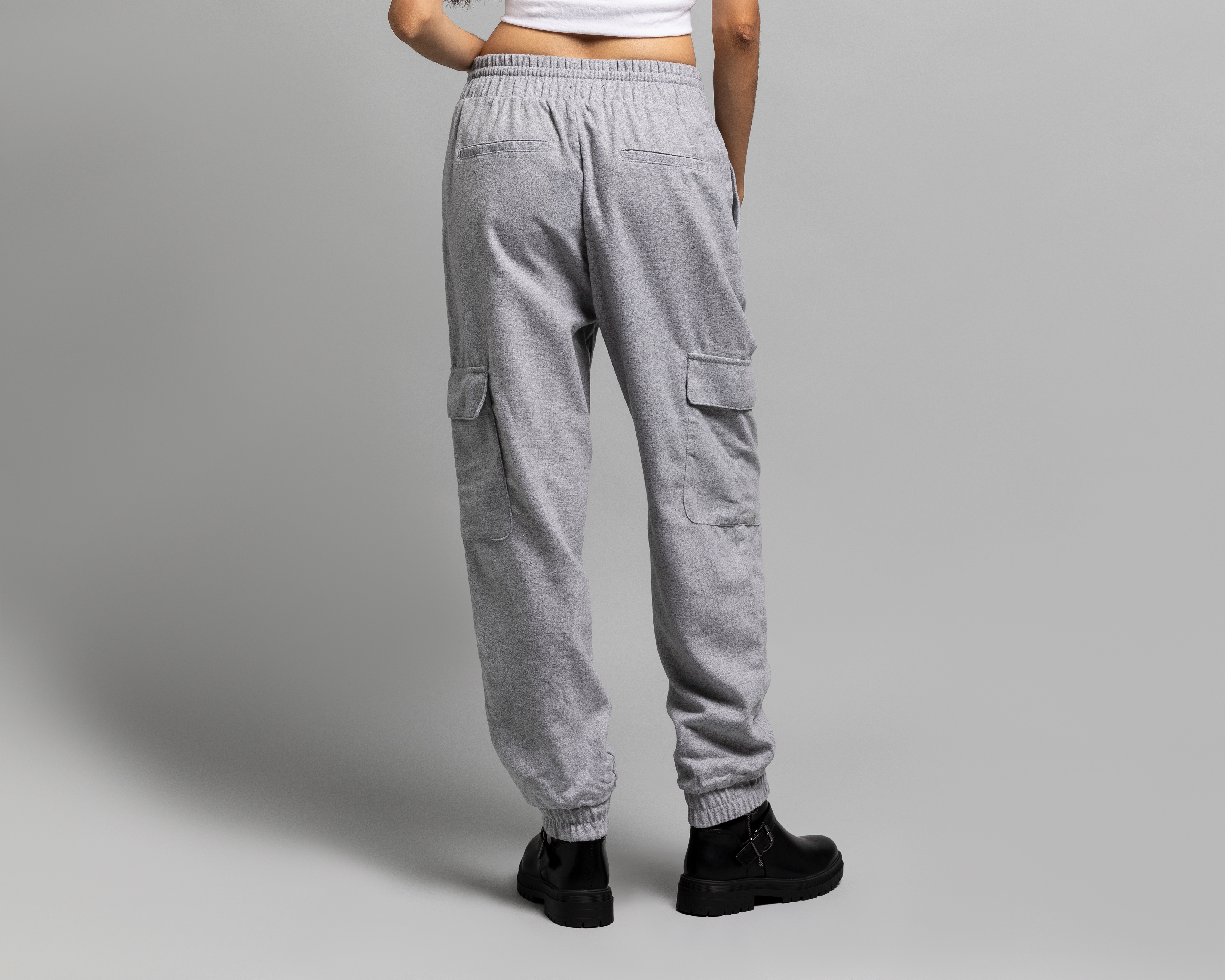 Foto 3 | Foto 3 | Pantalón Cargo Strona Gris para Mujer