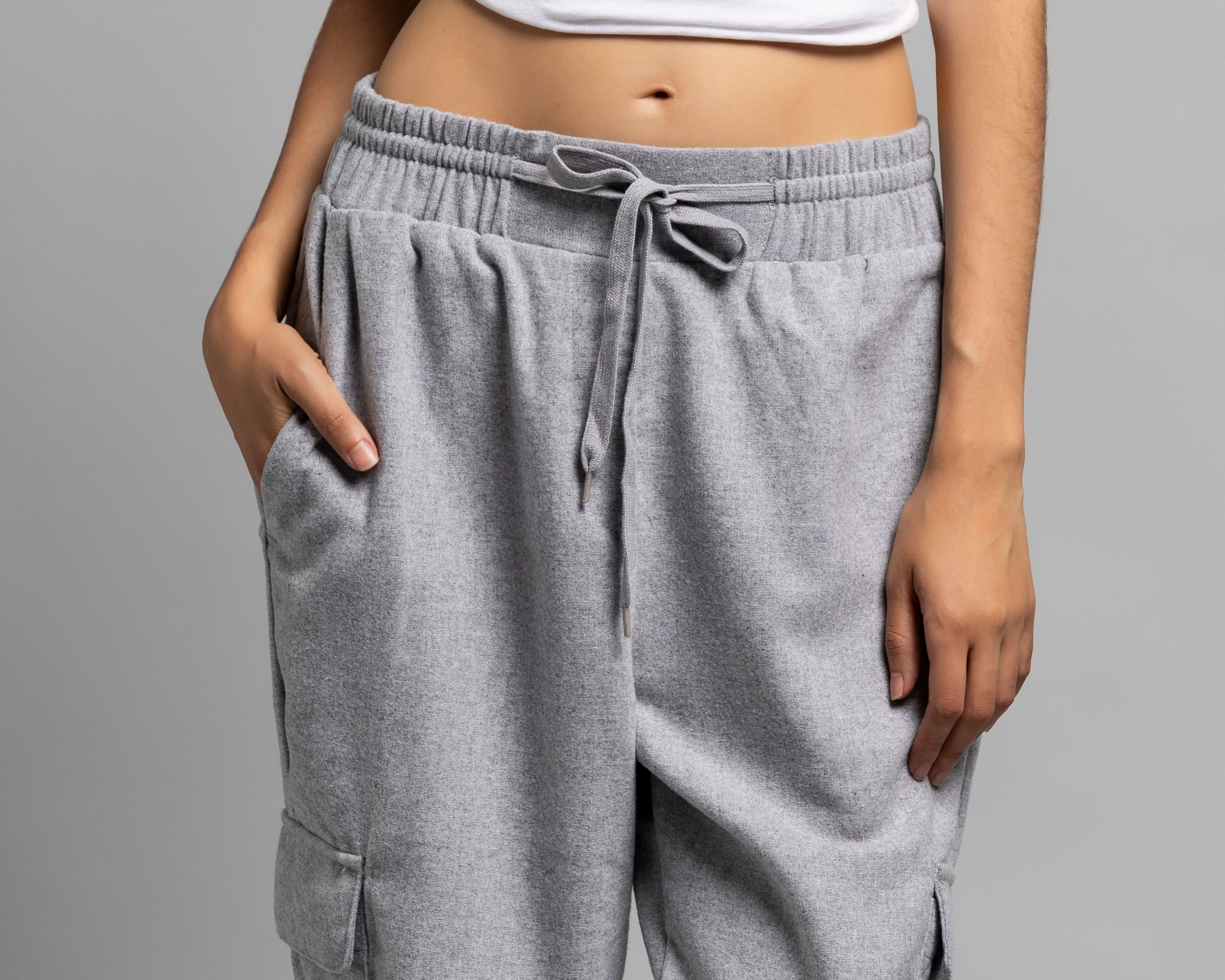 Foto 4 | Foto 4 | Pantalón Cargo Strona Gris para Mujer