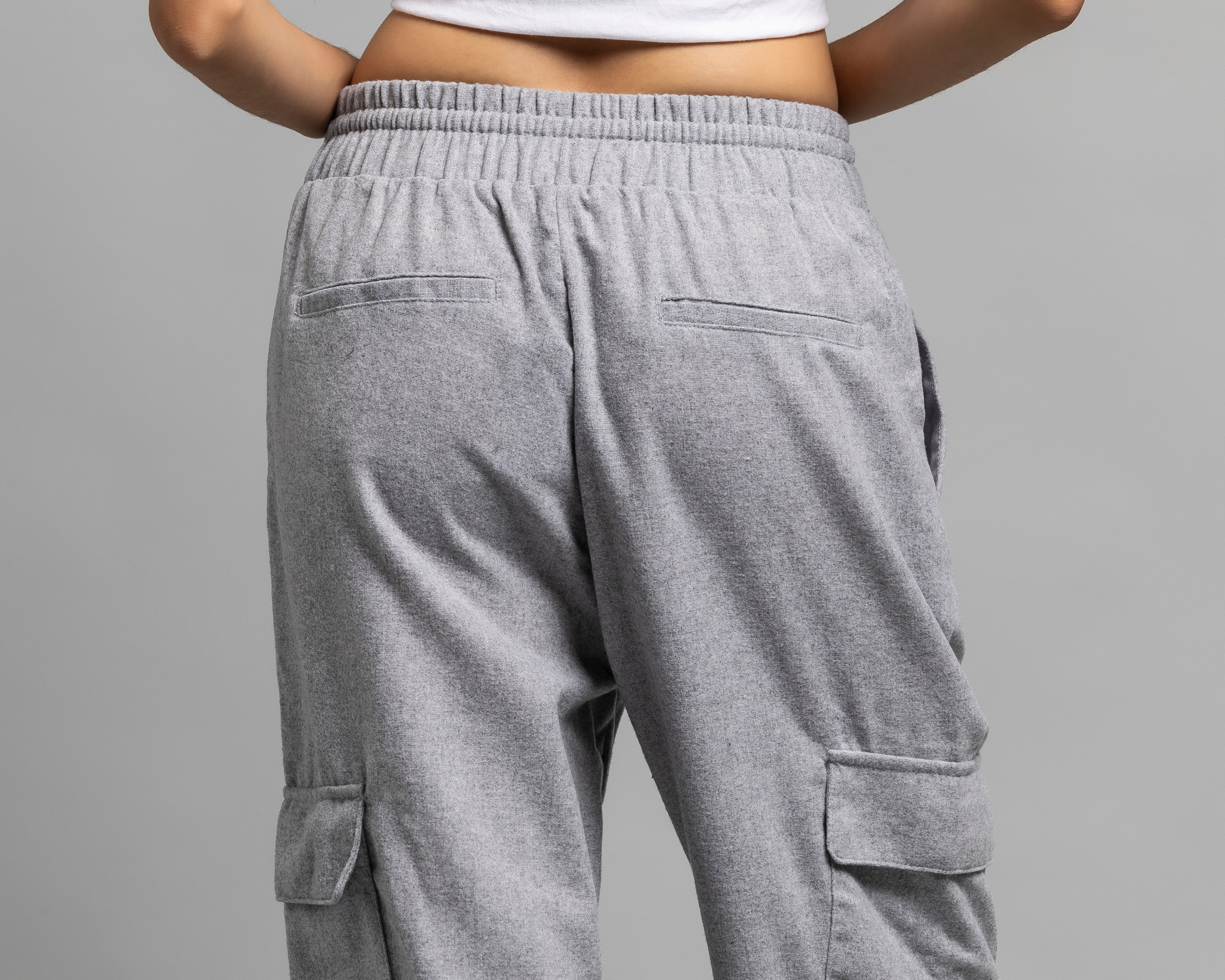 Foto 5 | Foto 5 | Pantalón Cargo Strona Gris para Mujer