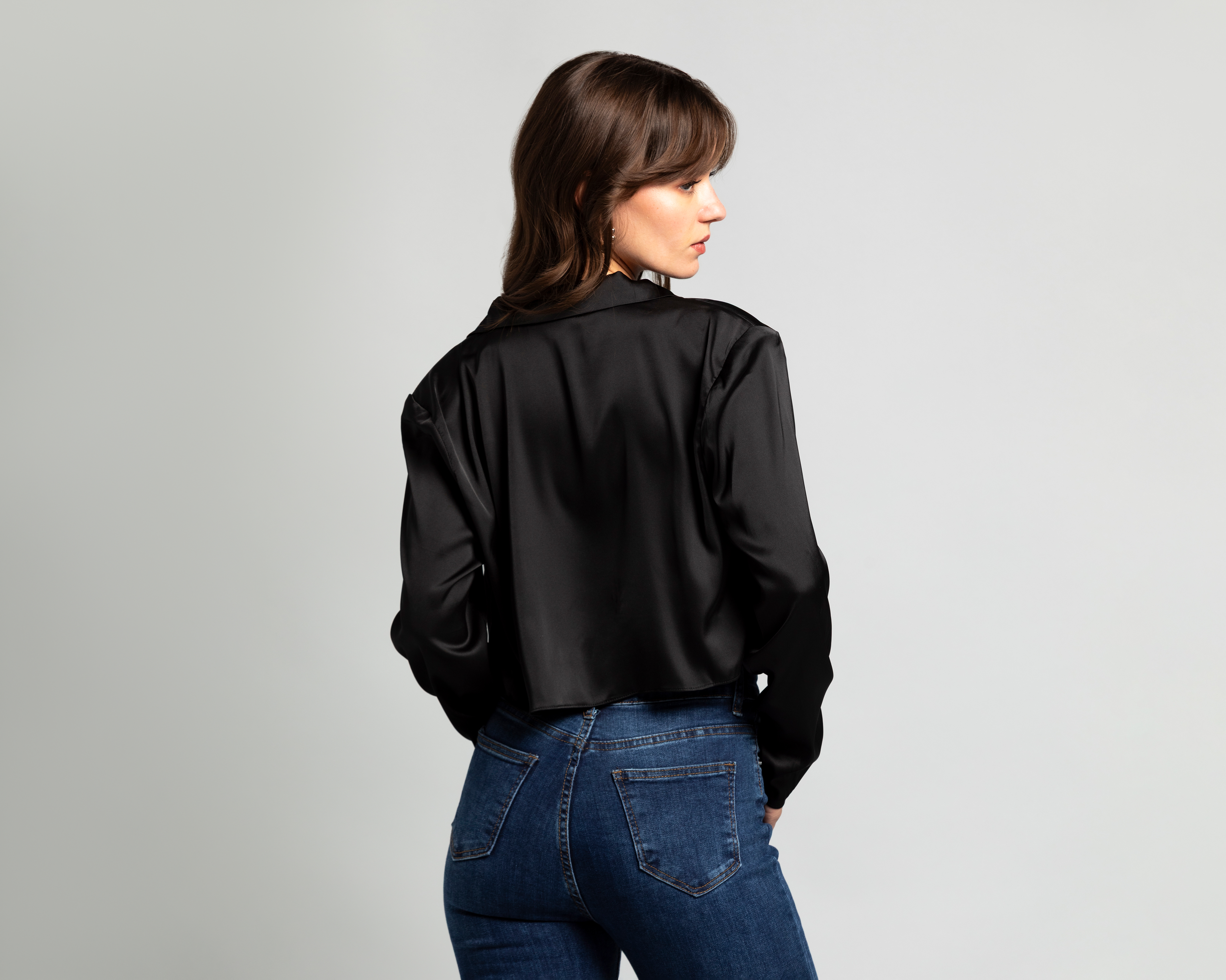 Foto 4 pulgar | Foto 3 | Blazer Corto Strona para Mujer