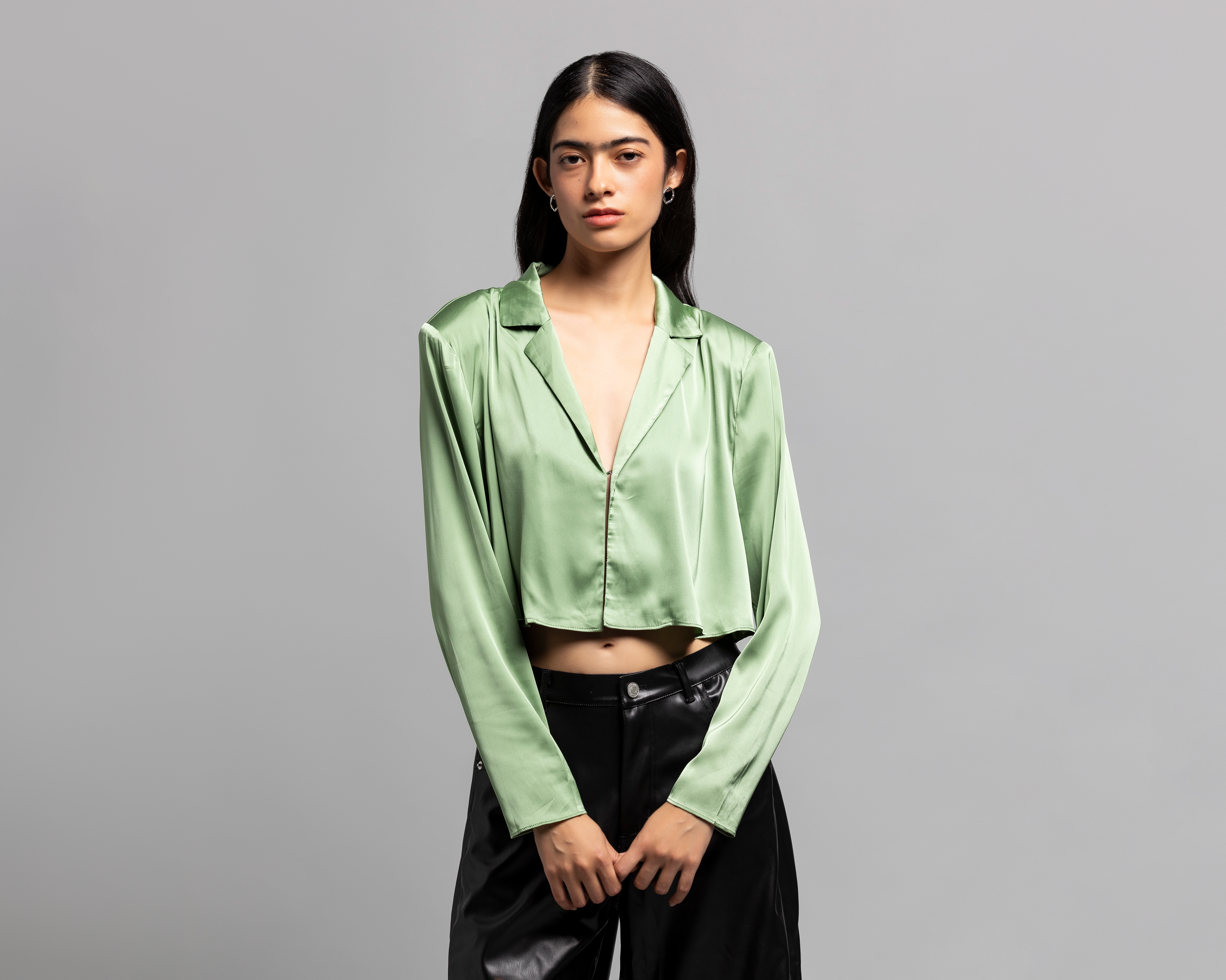 Foto 2 | Foto 2 | Blazer Verde Strona para Mujer