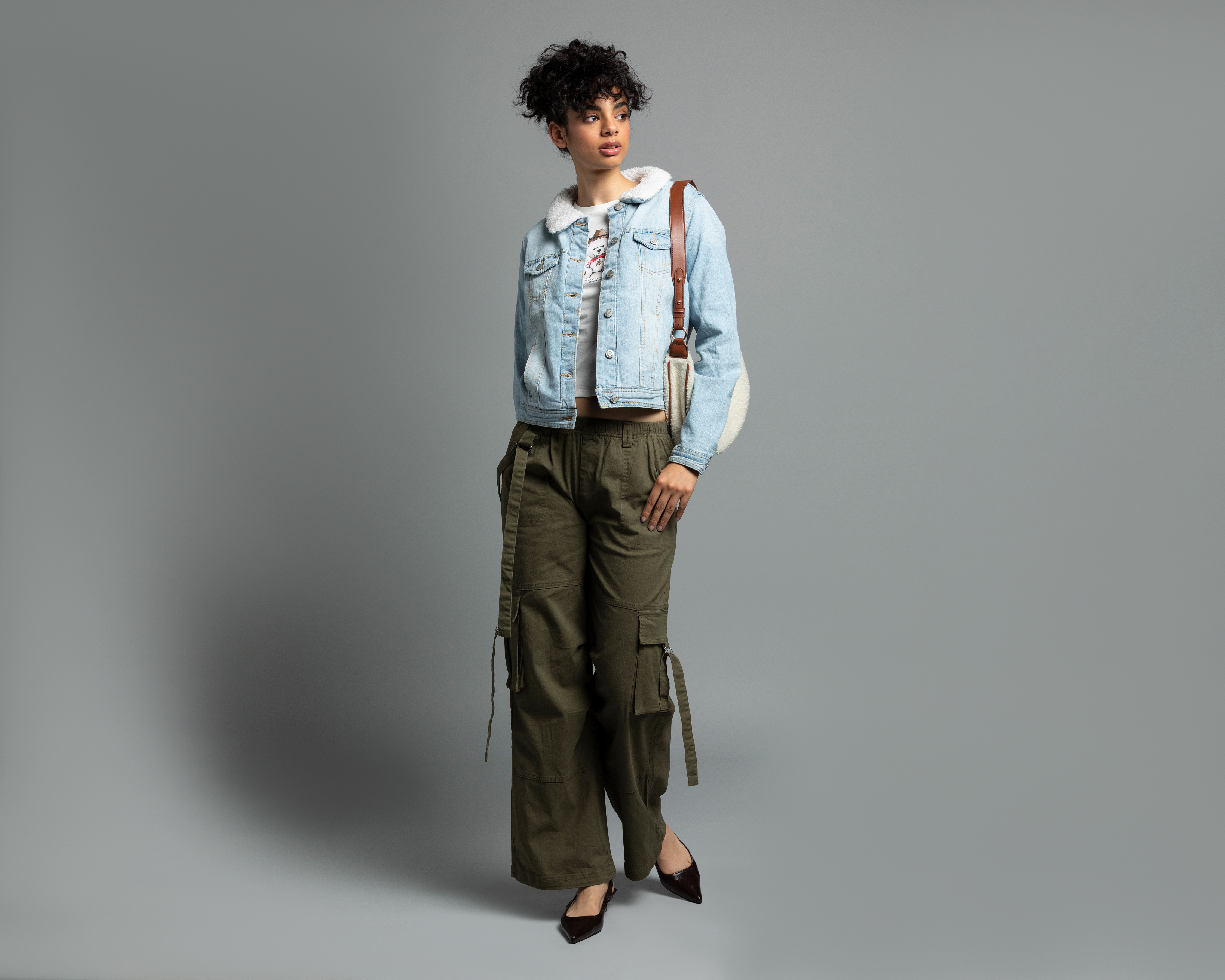 Foto 1 | Foto 1 | Chamarra de Mezclilla Afelpada Strona para Mujer