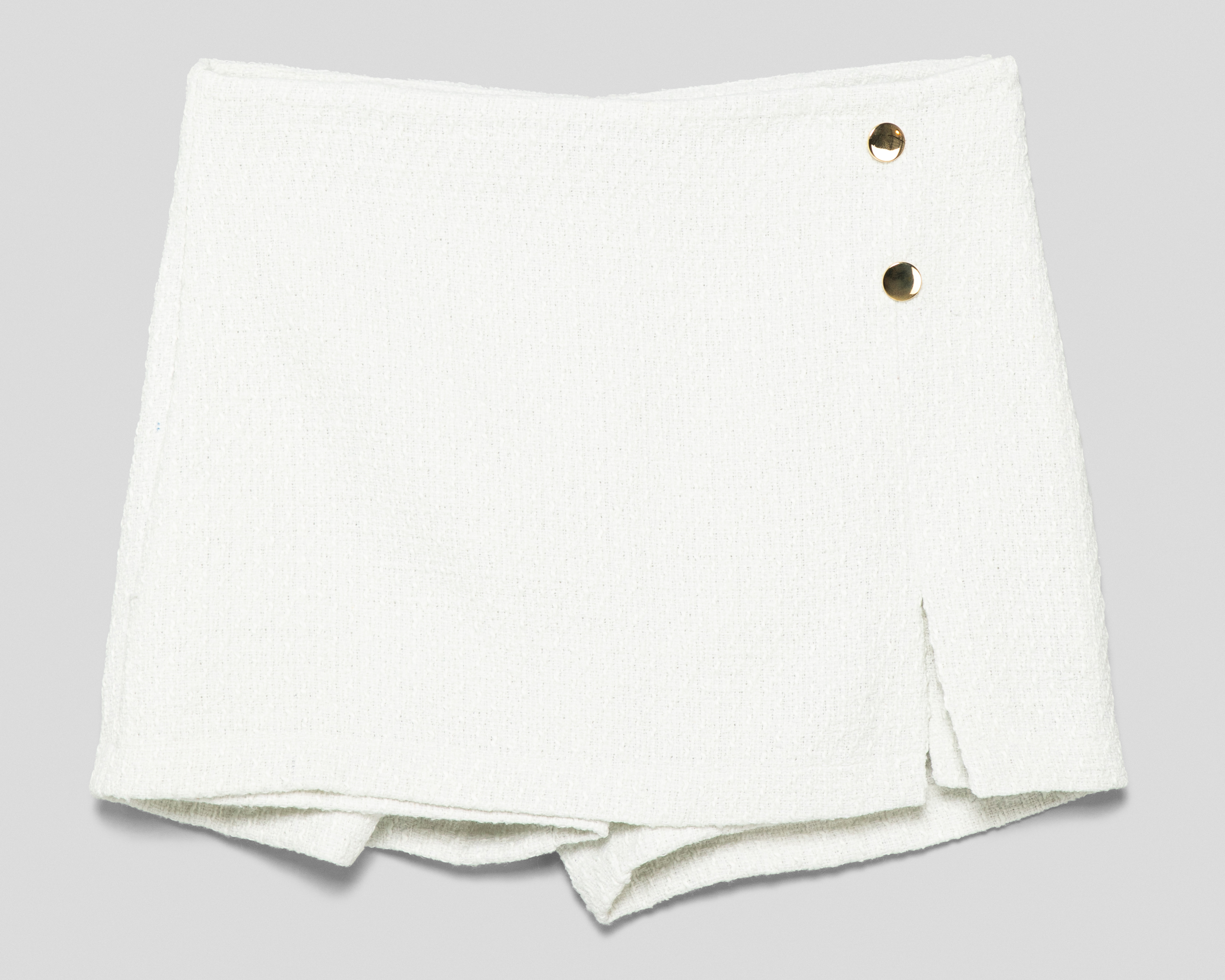 Foto 2 pulgar | Foto 1 | Short Falda Jennifer Lopez Blanco para Mujer