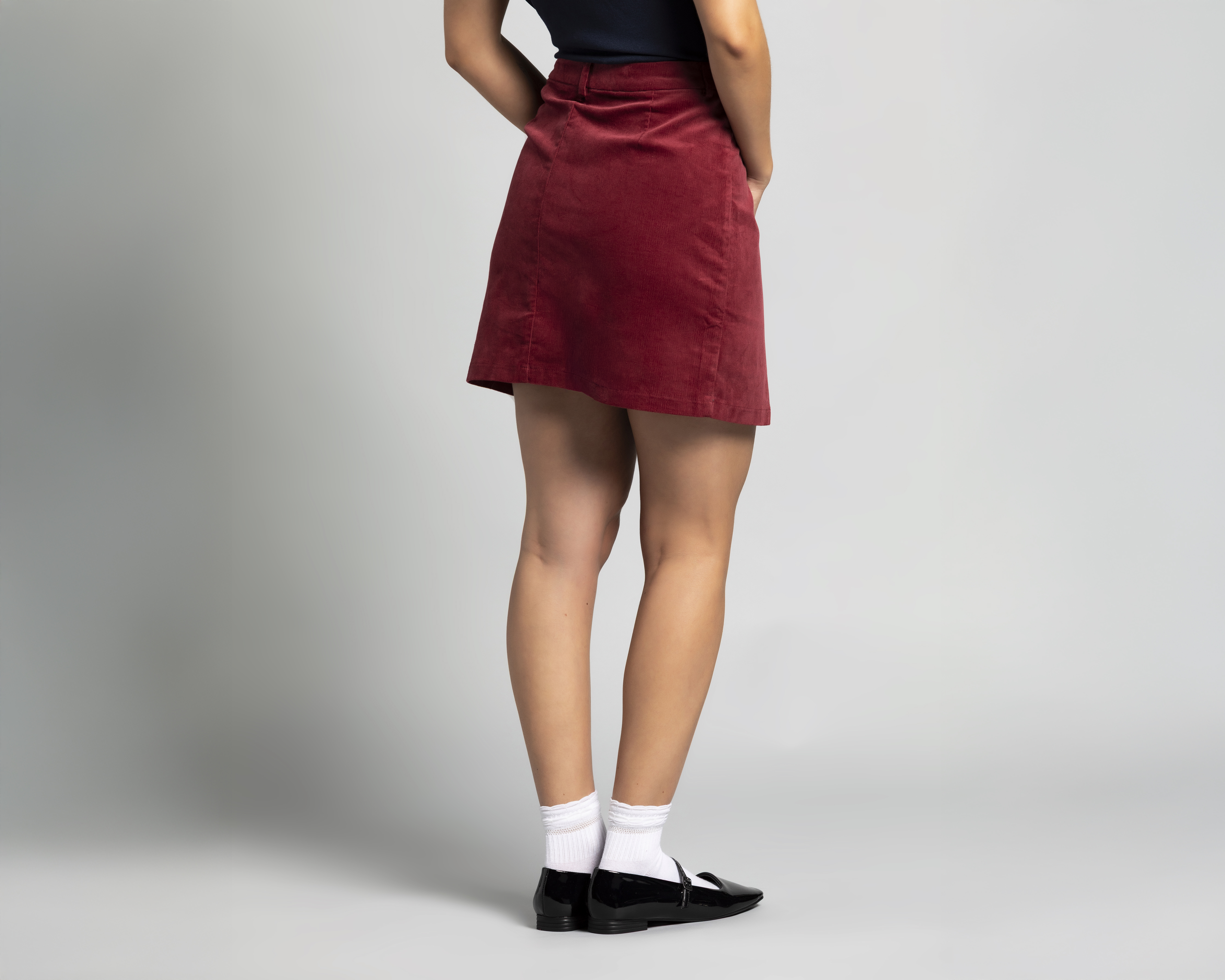 Foto 4 pulgar | Foto 3 | Falda Mini Strona Roja para Mujer