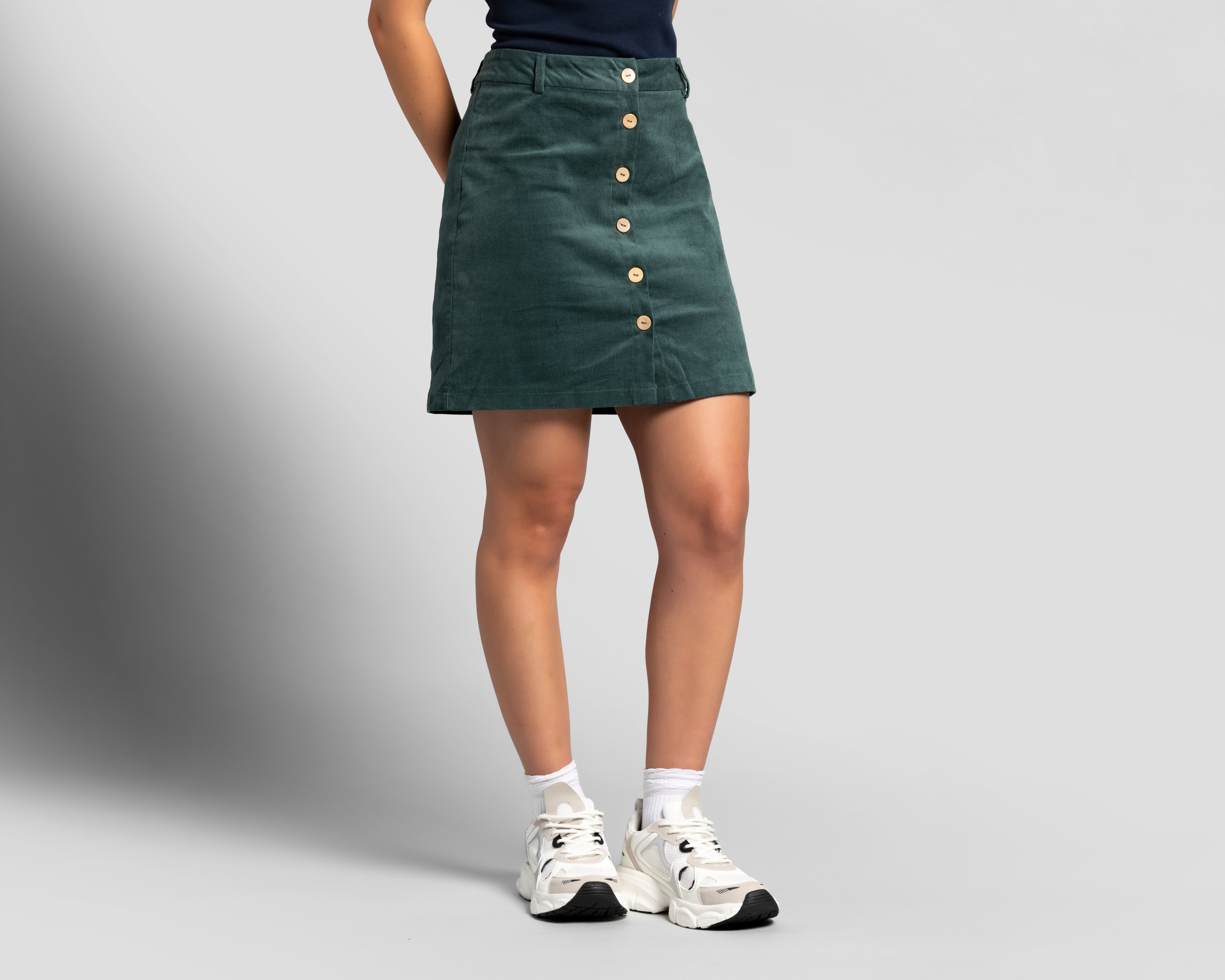 Foto 2 | Foto 2 | Falda Mini Strona Verde para Mujer