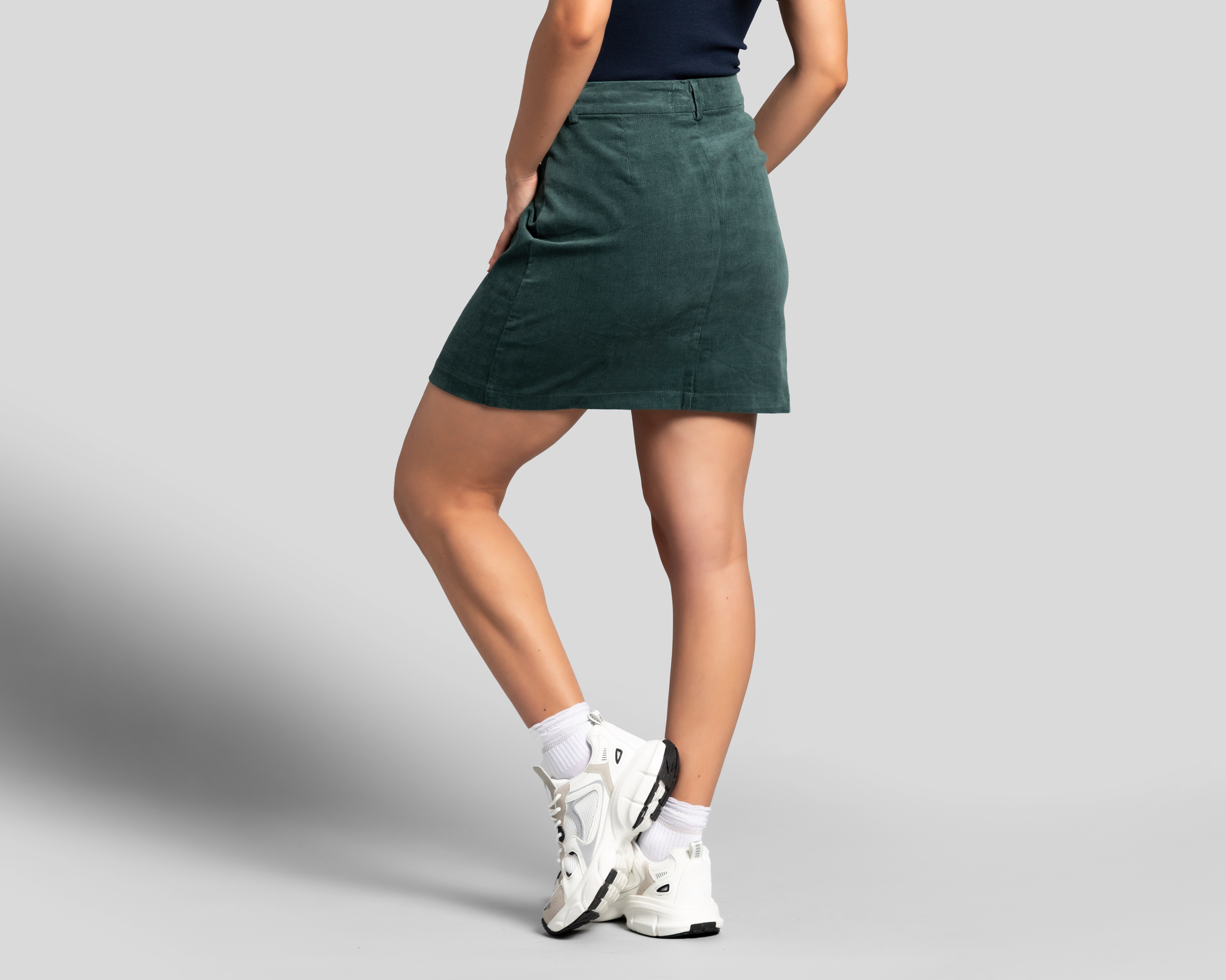 Foto 3 | Foto 3 | Falda Mini Strona Verde para Mujer