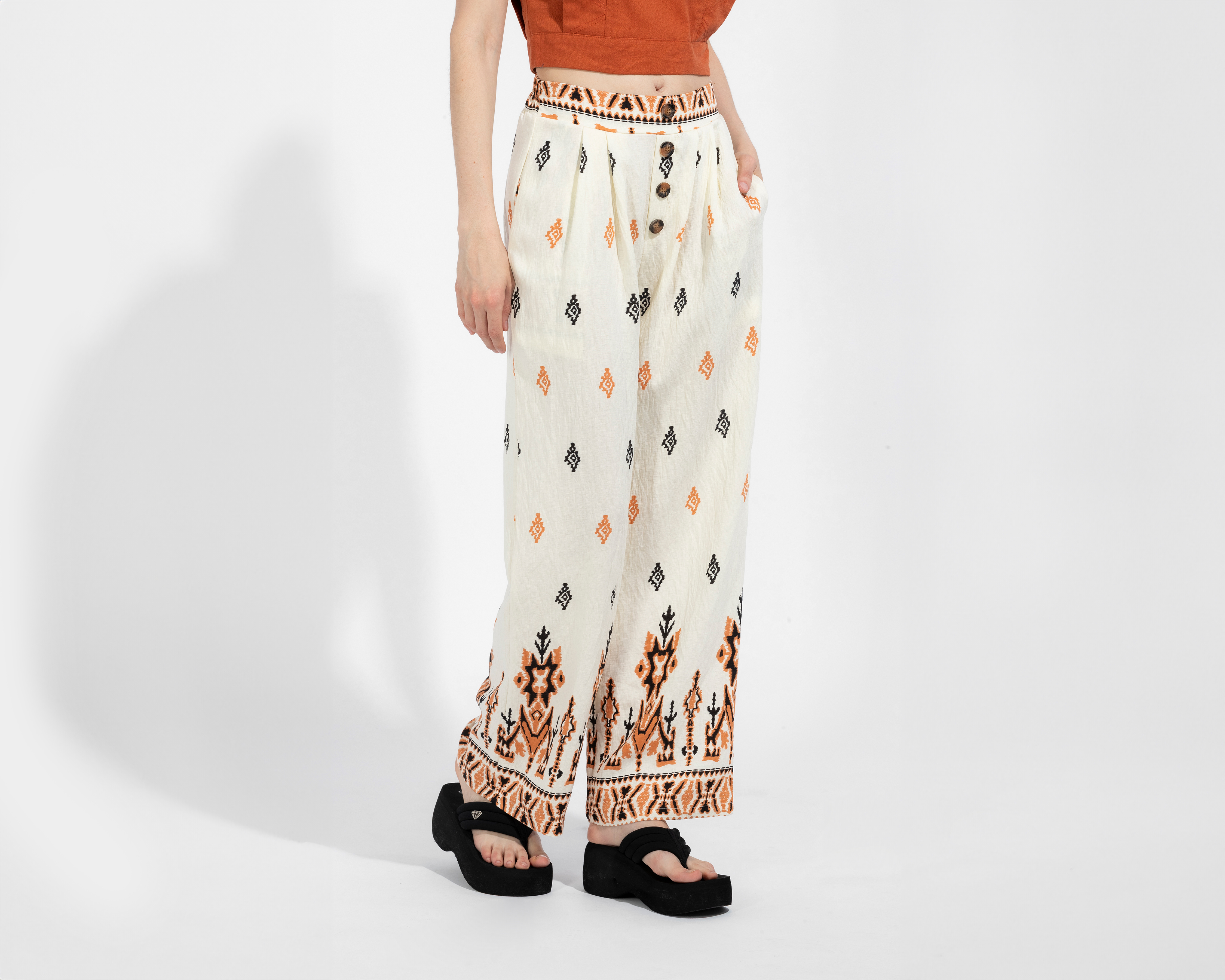 Foto 1 | Foto 1 | Pantalón Ancho Sahara Estampado Juvenil