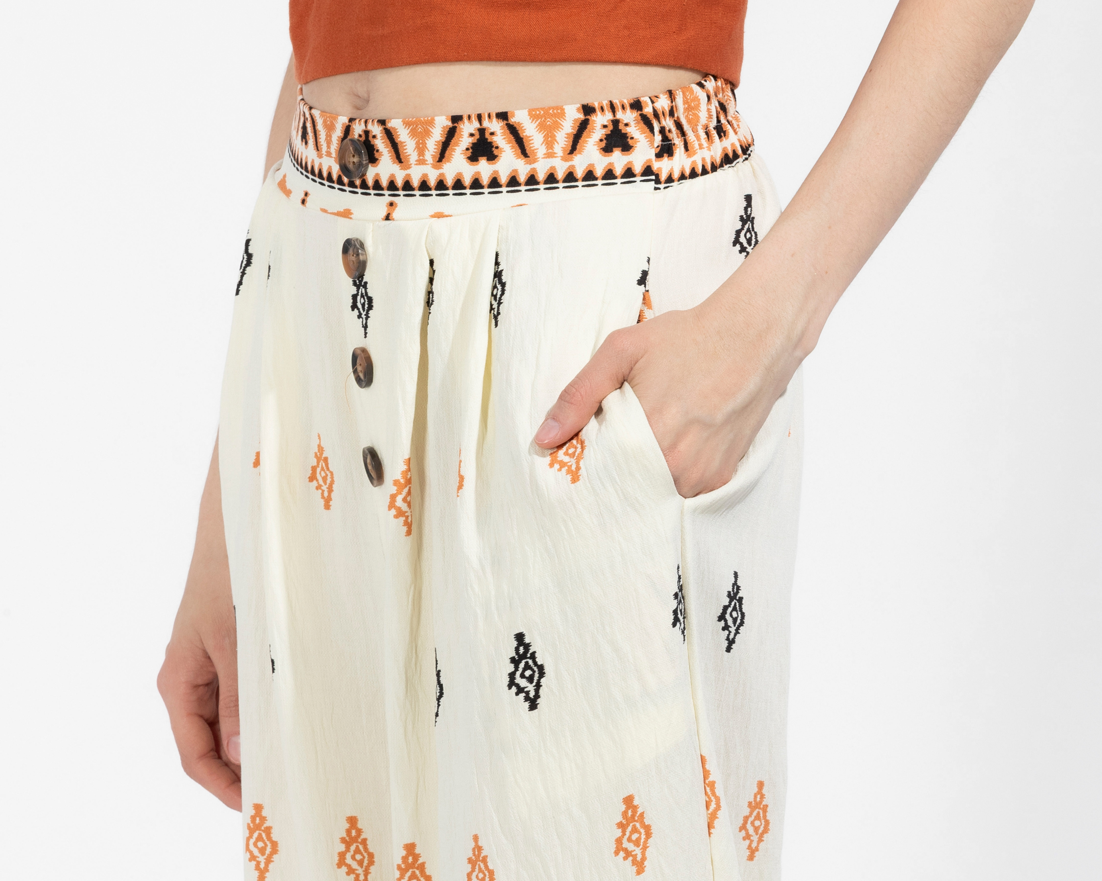 Foto 4 | Foto 4 | Pantalón Ancho Sahara Estampado Juvenil