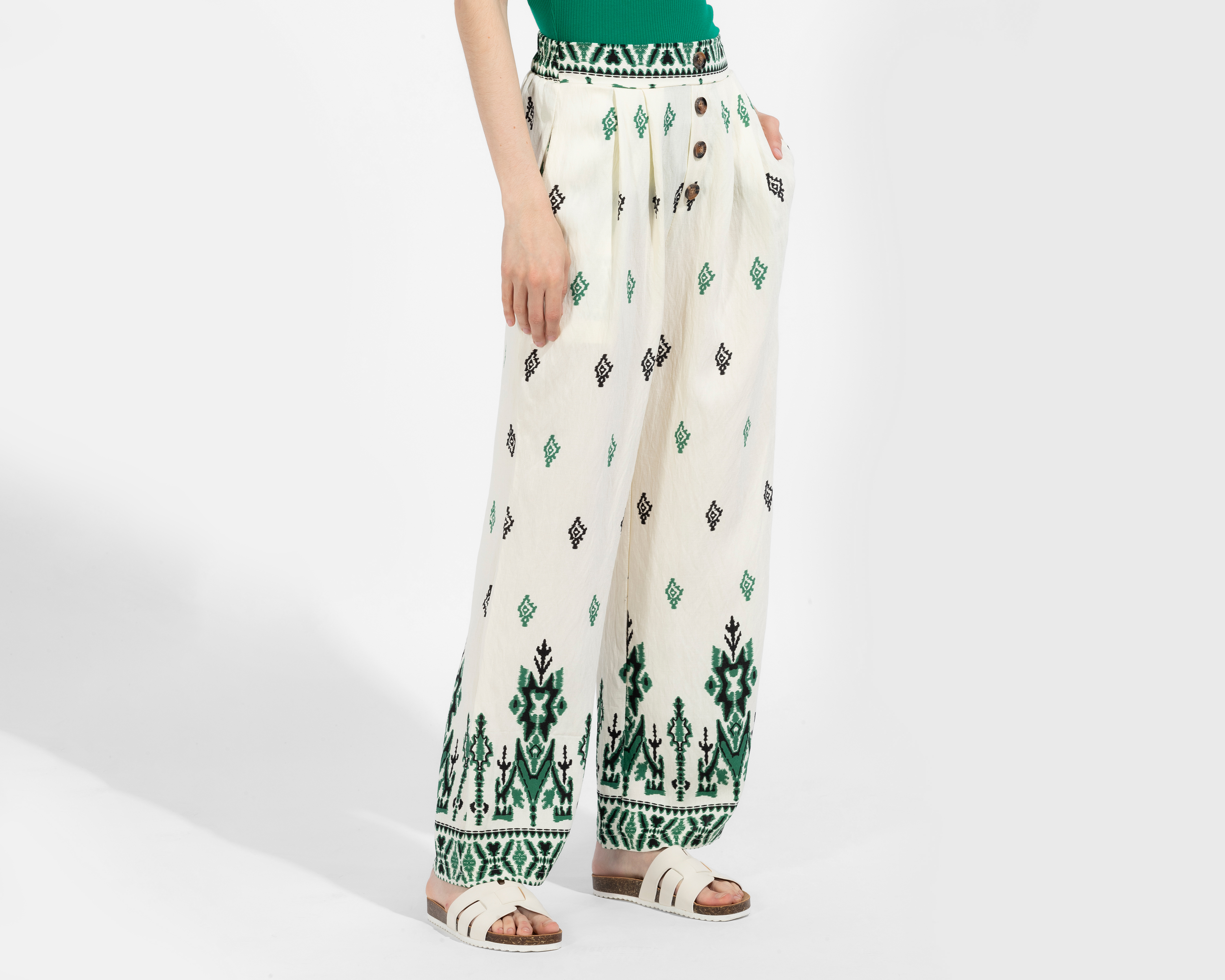 Foto 1 | Foto 1 | Pantalón Ancho Sahara Estampado Juvenil