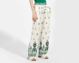 Pantalón Ancho Sahara Estampado Juvenil