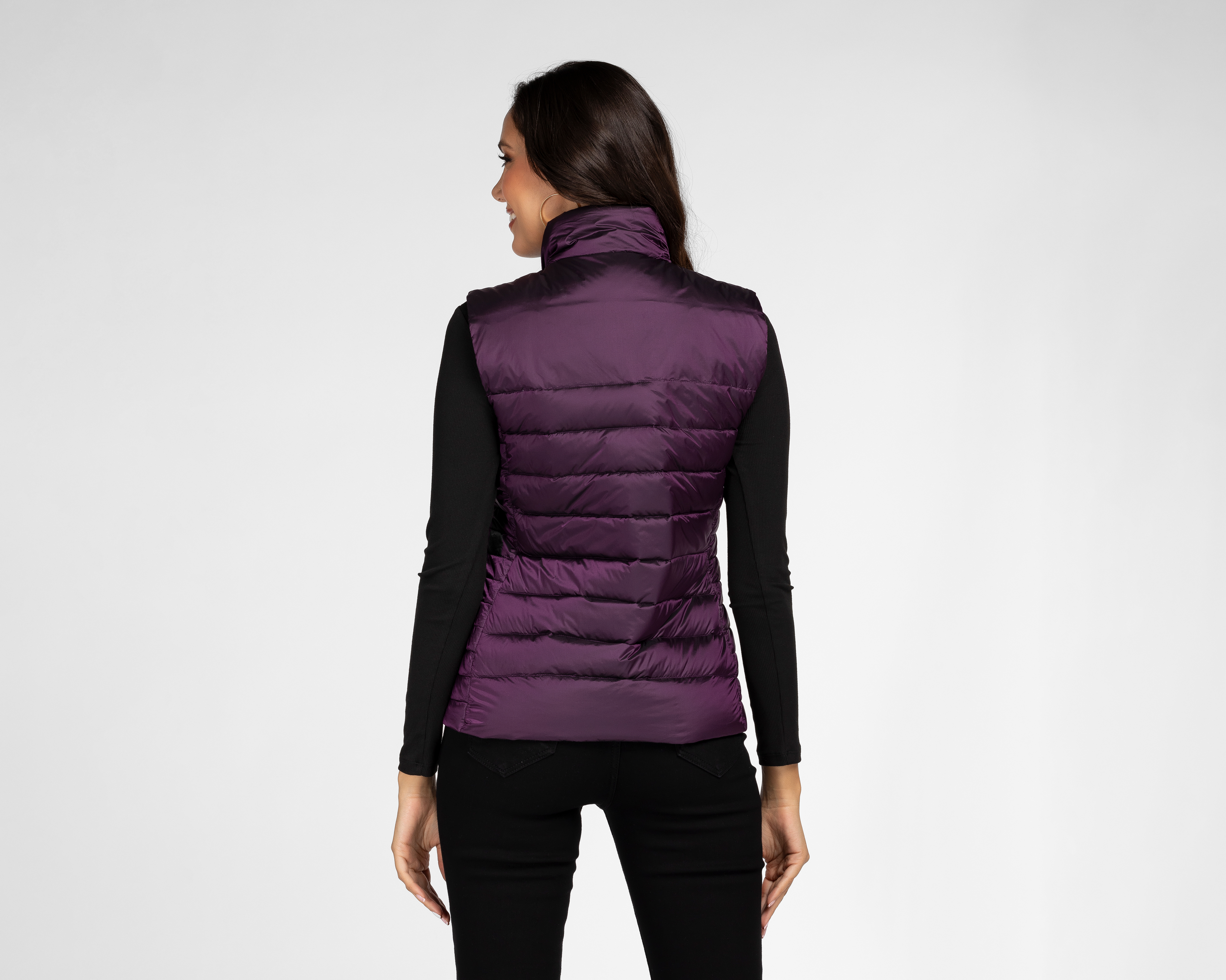 Foto 4 pulgar | Foto 3 | Chaleco Morado Greenlander para Mujer
