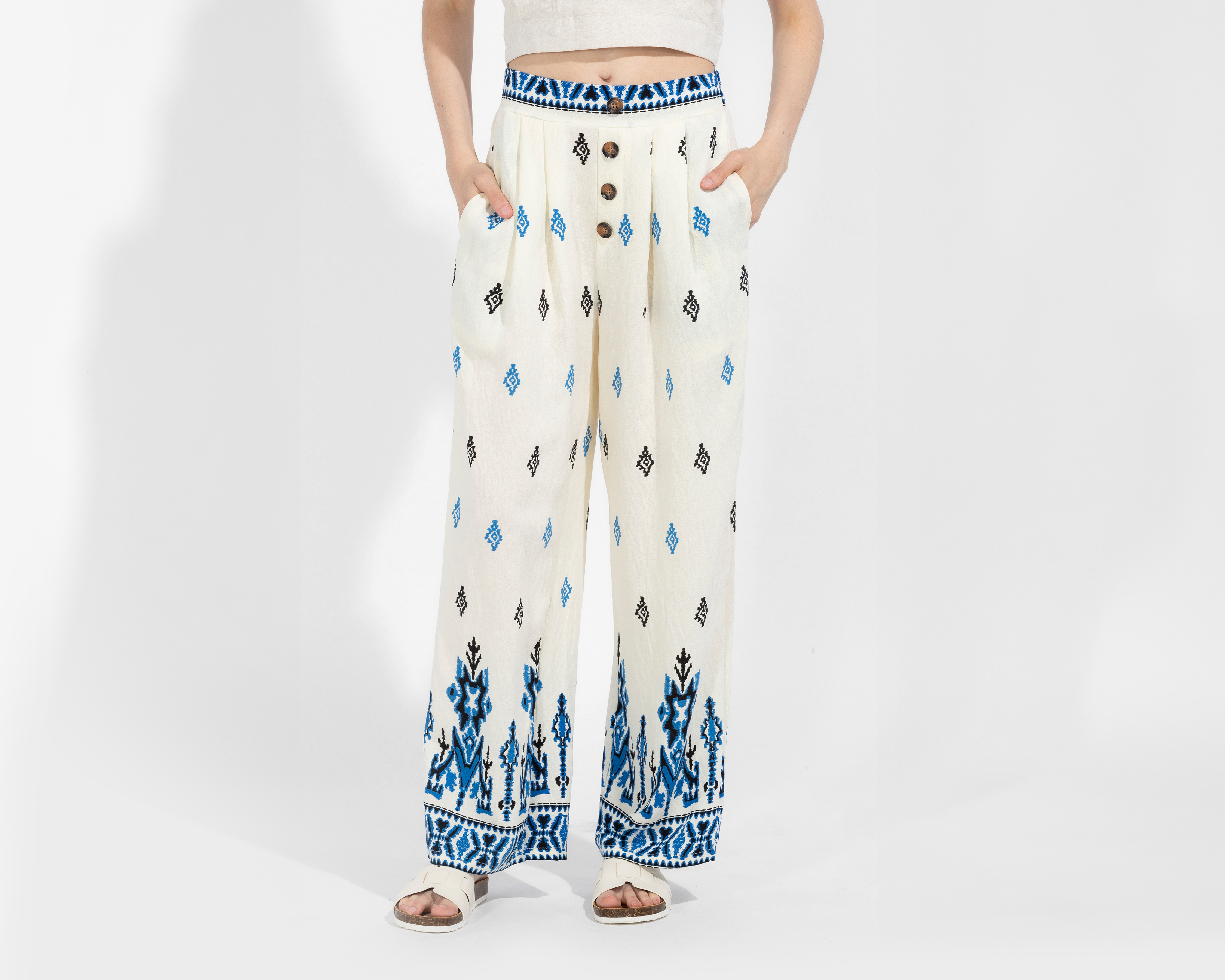 Foto 1 | Foto 1 | Pantalón Ancho Sahara Estampado Juvenil