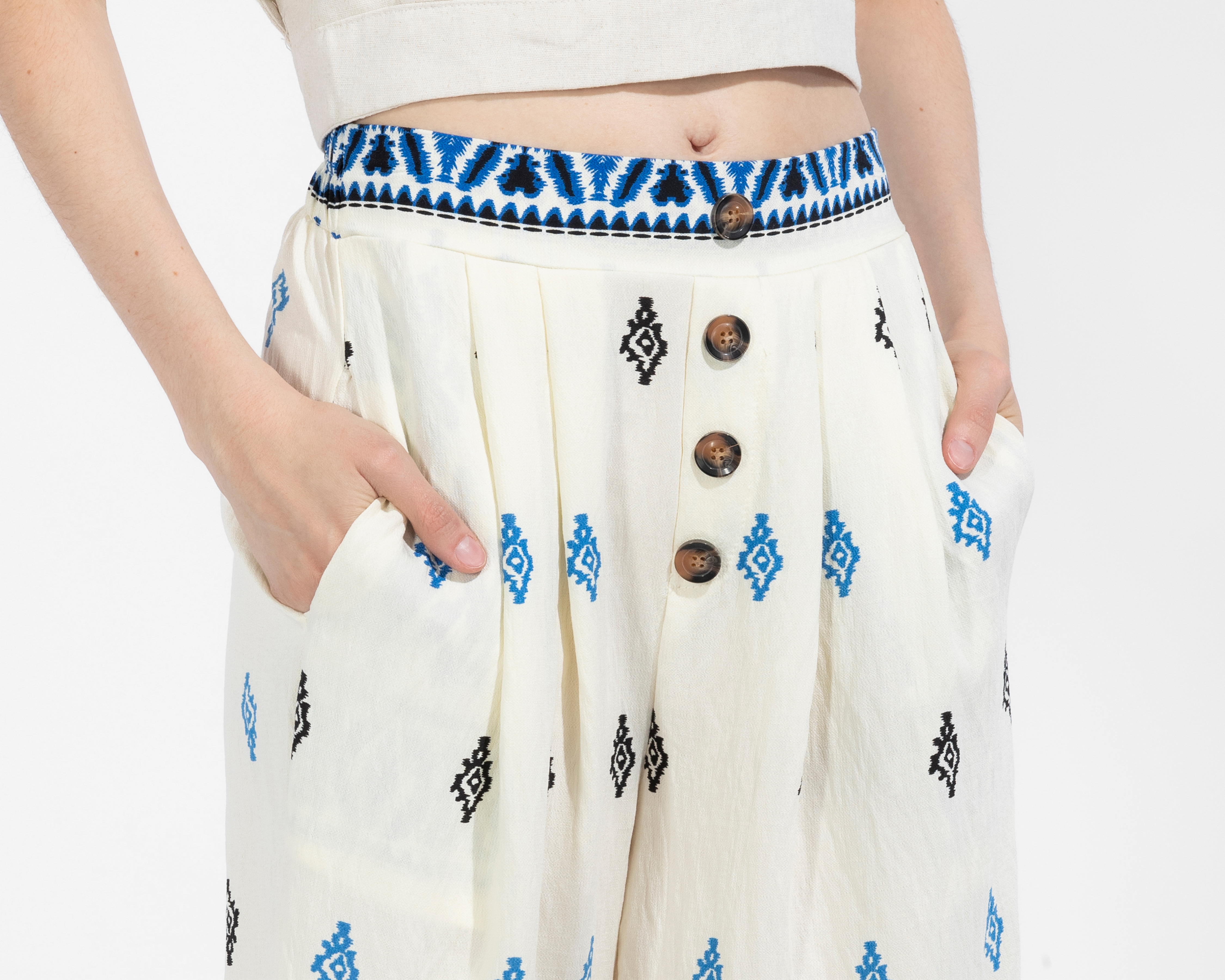 Foto 5 pulgar | Foto 4 | Pantalón Ancho Sahara Estampado Juvenil