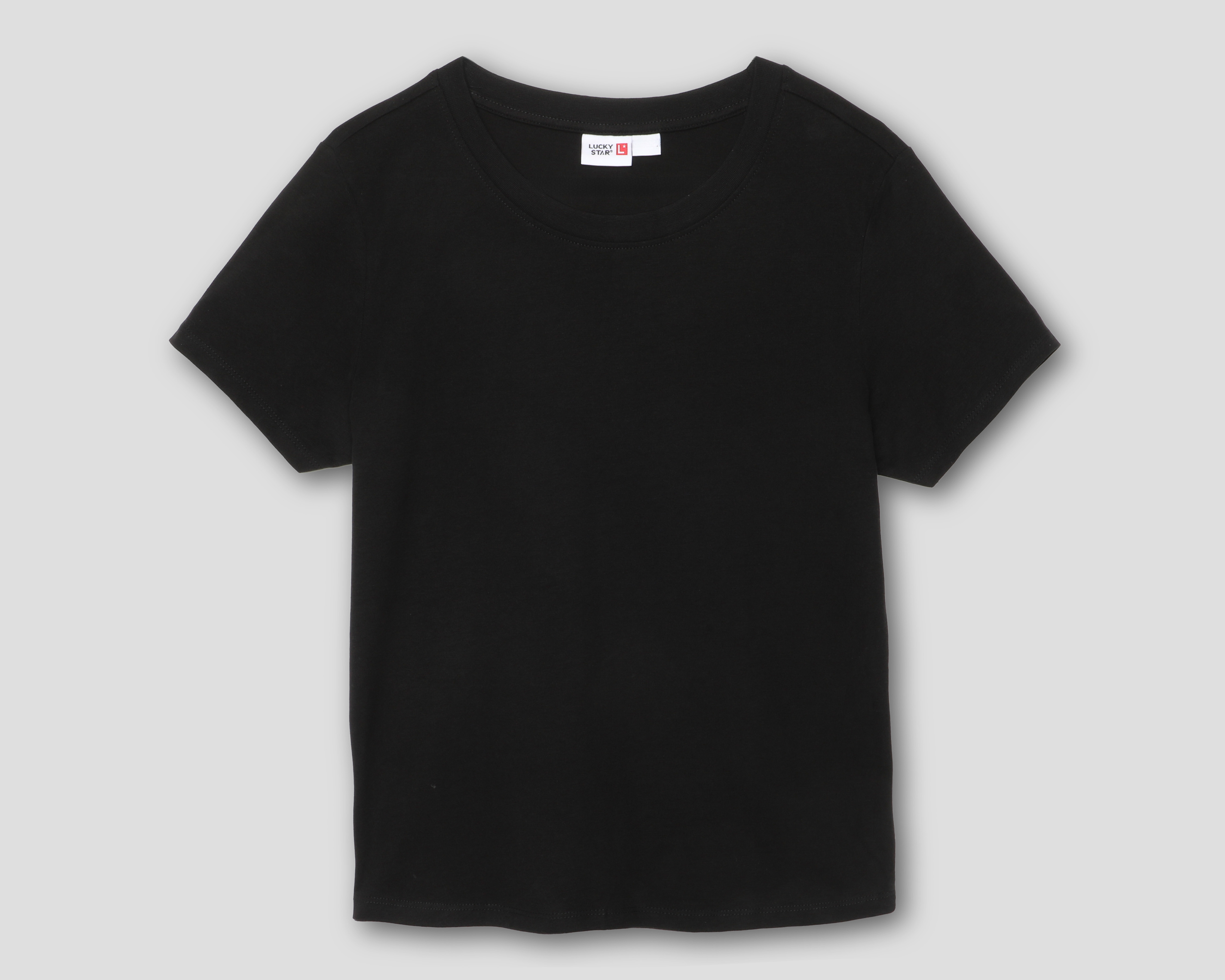 Foto 2 pulgar | Foto 1 | Playera Negra Lucky Star para Mujer