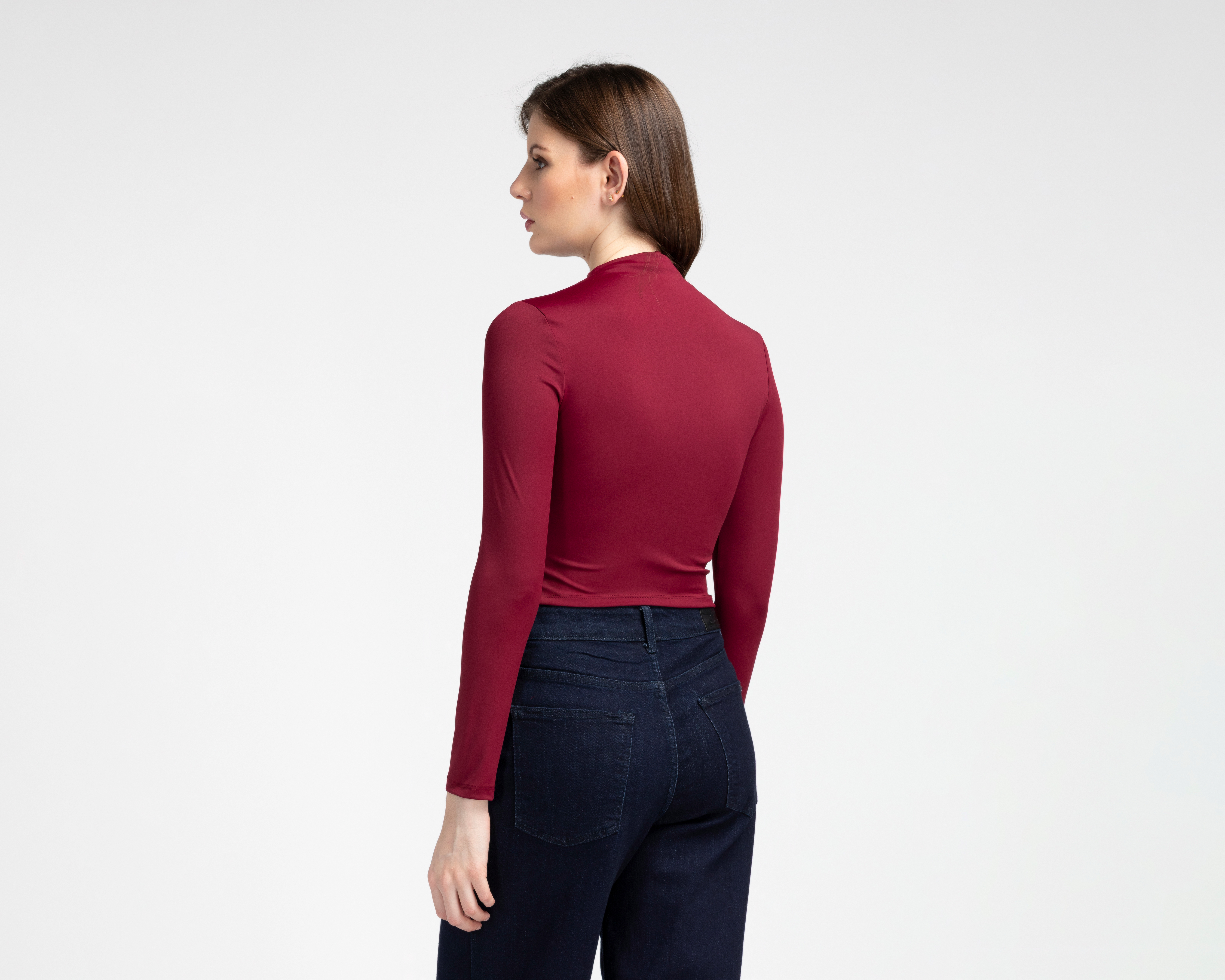 Foto 4 pulgar | Foto 3 | Playera Manga Larga Vino Jennifer Lopez para Mujer