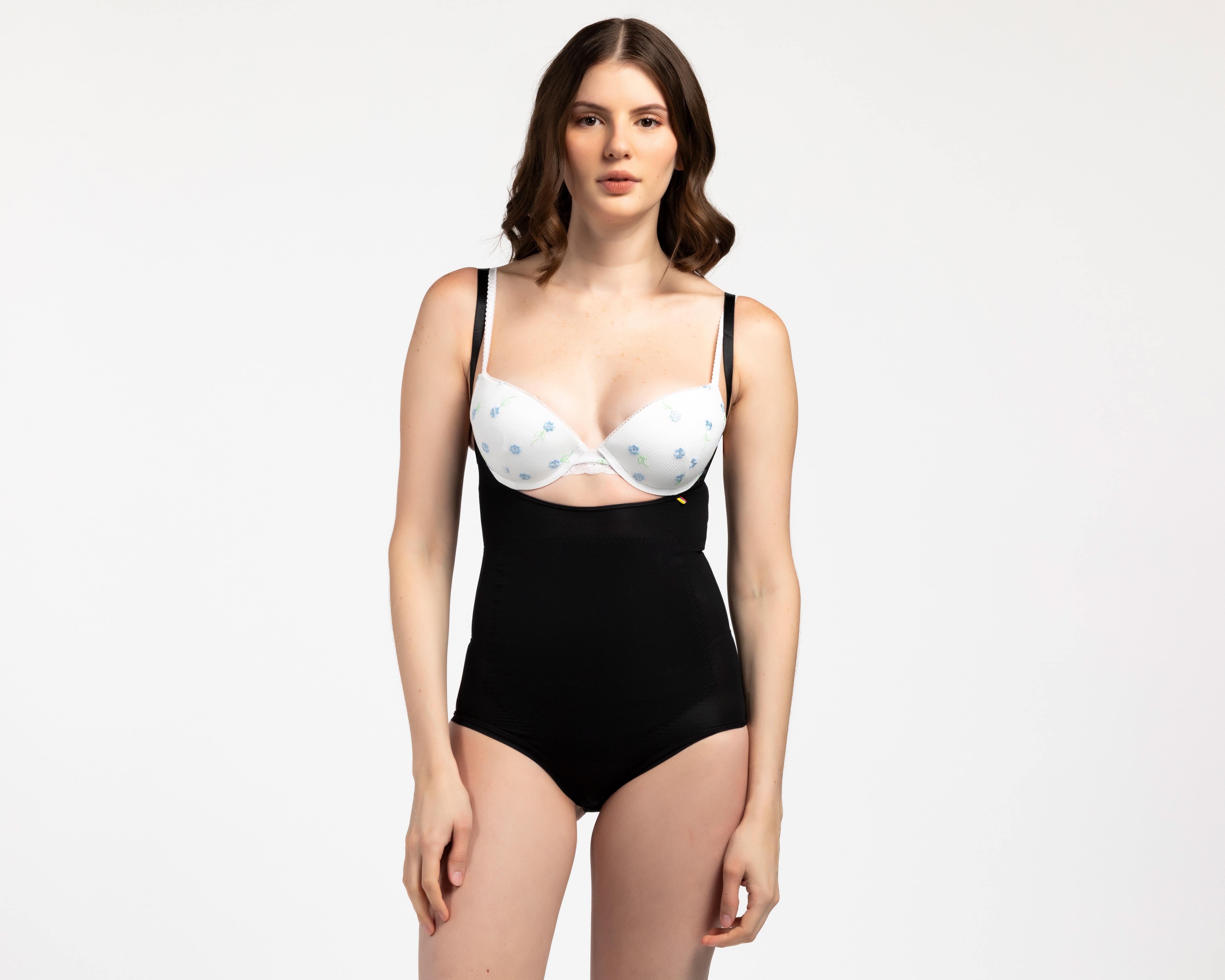 Body con Control Negro Diane Poitiere Alta Compresión para Mujer