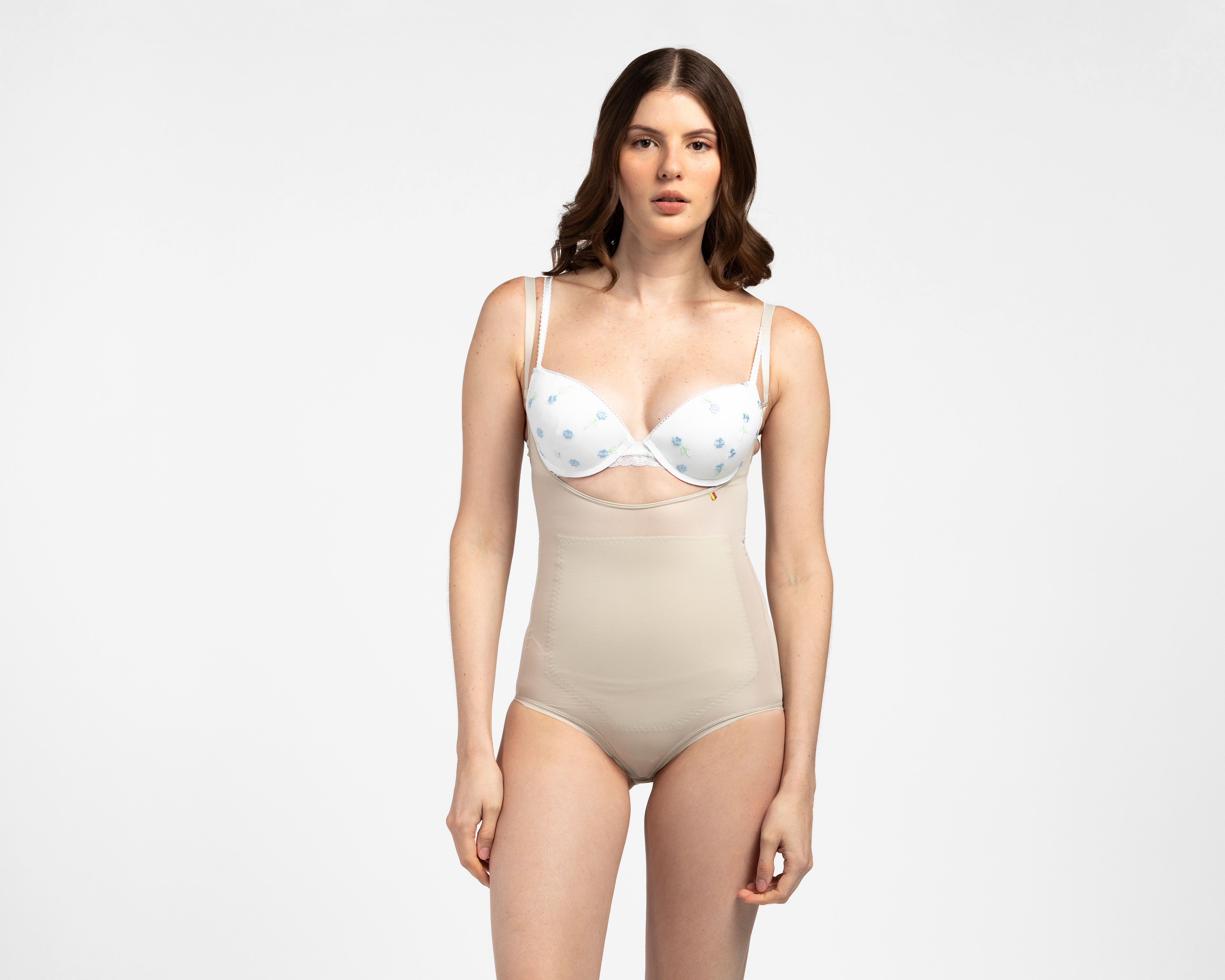 Body con Control Beige Diane Poitiere Mediana Compresión para Mujer