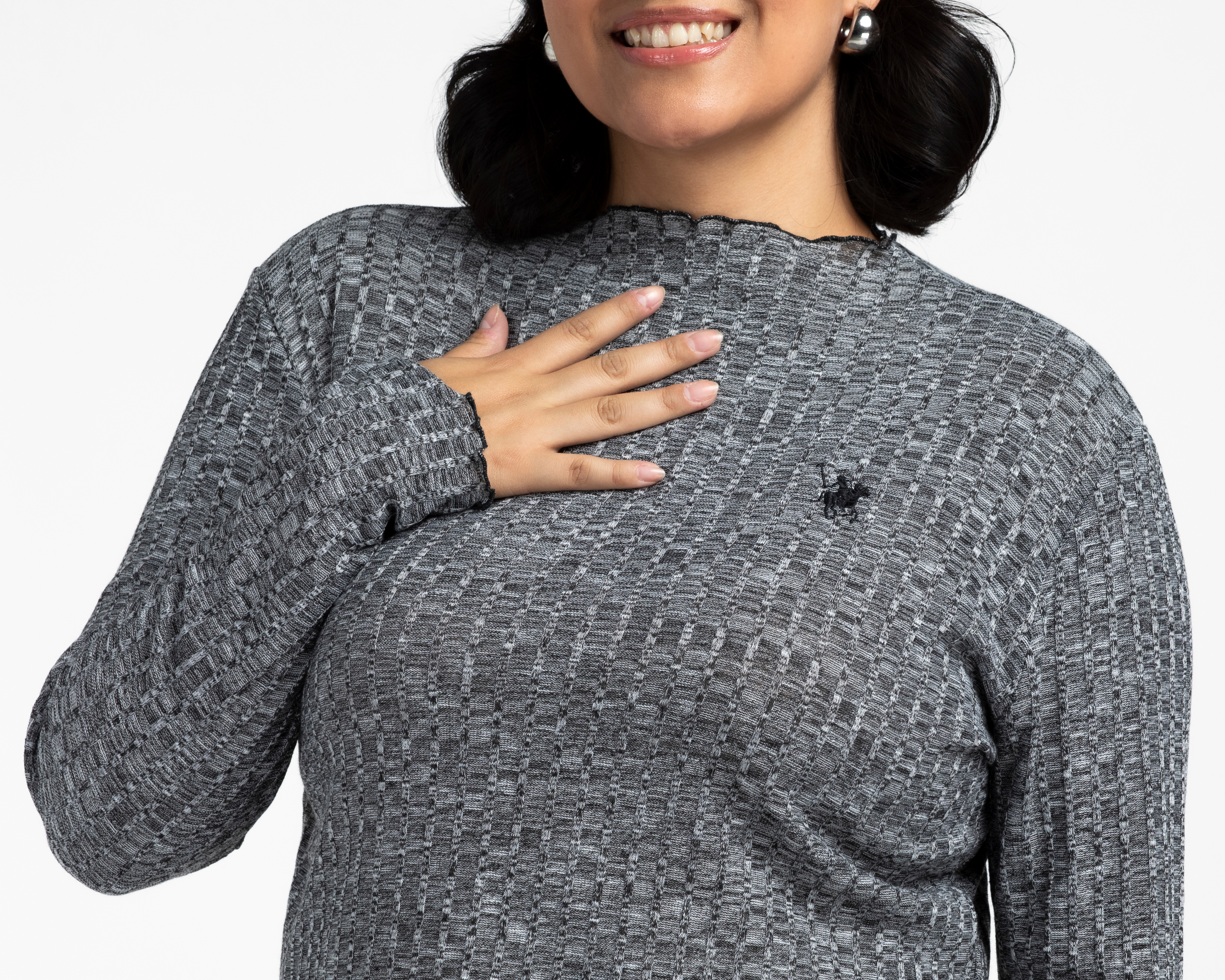 Foto 5 pulgar | Foto 4 | Playera Manga Larga York Team Polo Club para Mujer