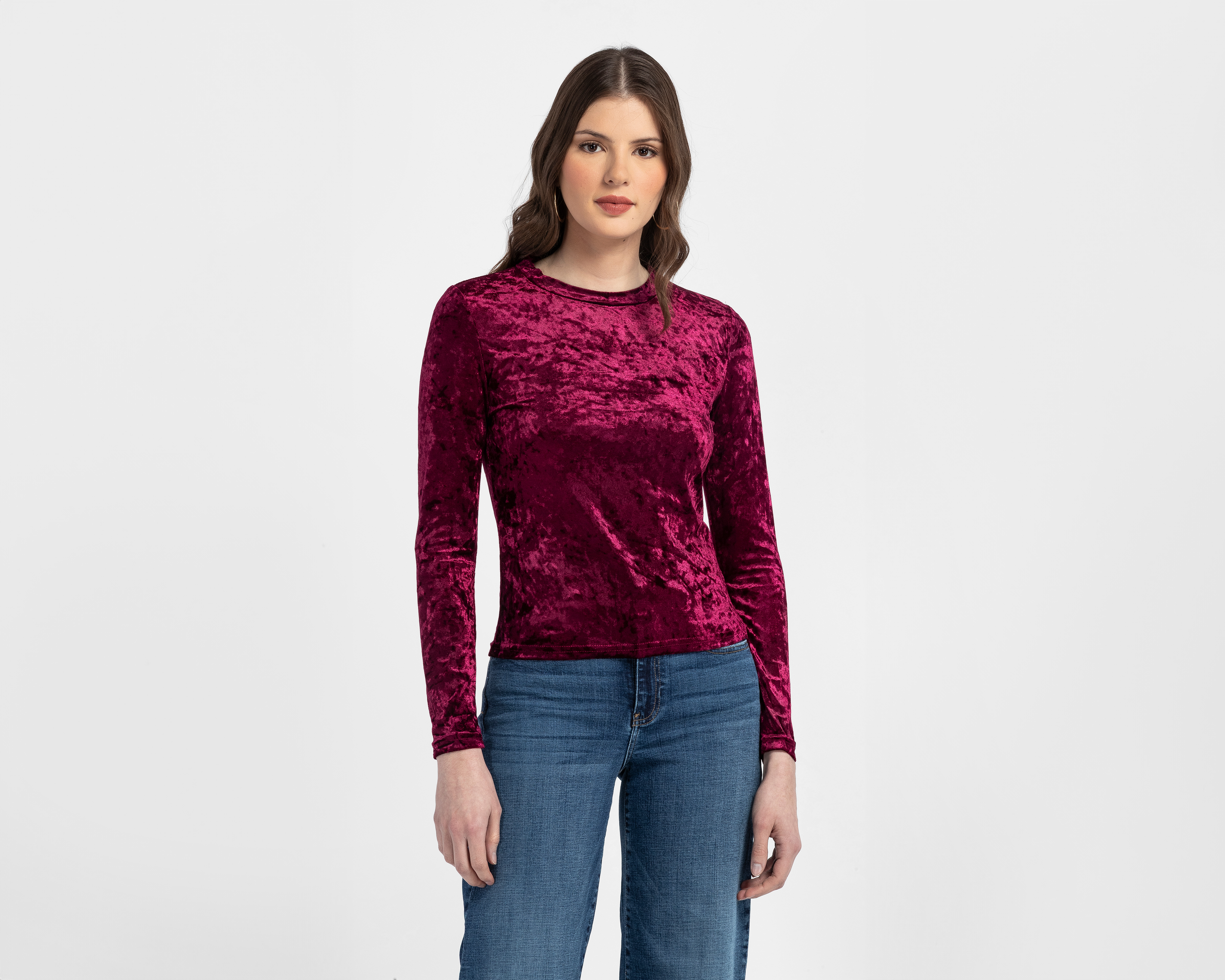 Blusa Manga Larga Bebe para Mujer