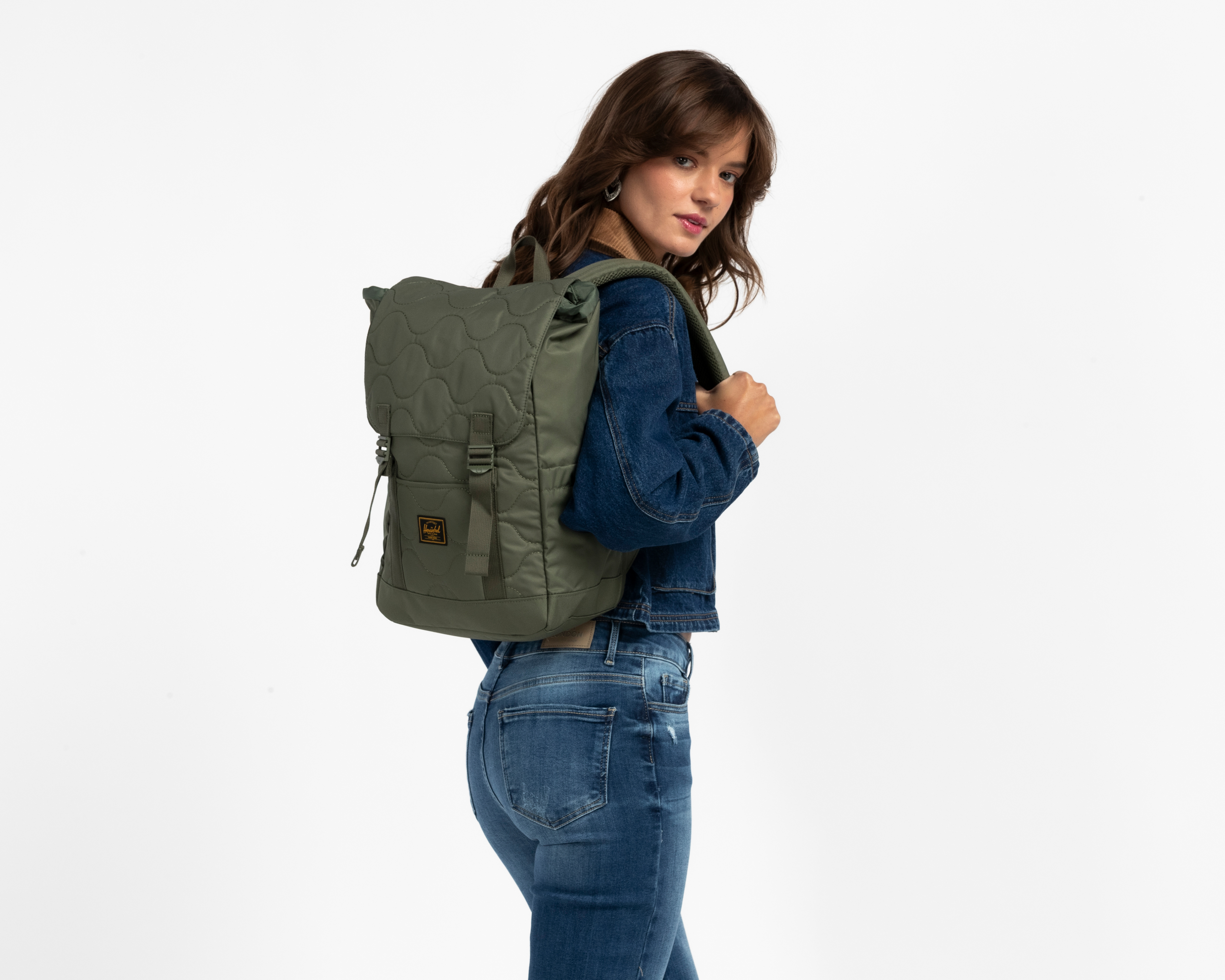 Foto 9 pulgar | Foto 8 | Mochila Herschel Verde