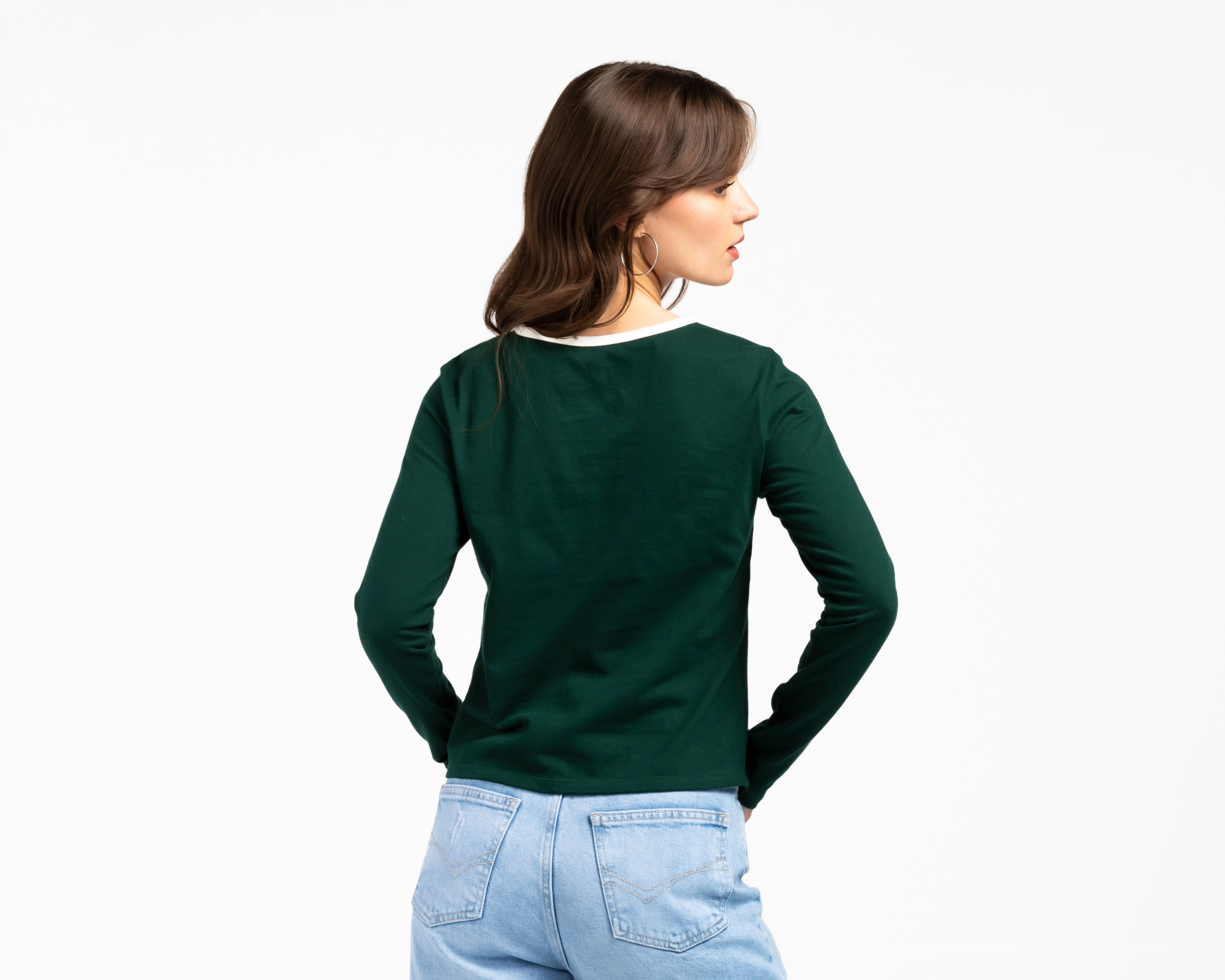 Foto 4 pulgar | Foto 3 | Playera Manga Larga Refill para Mujer