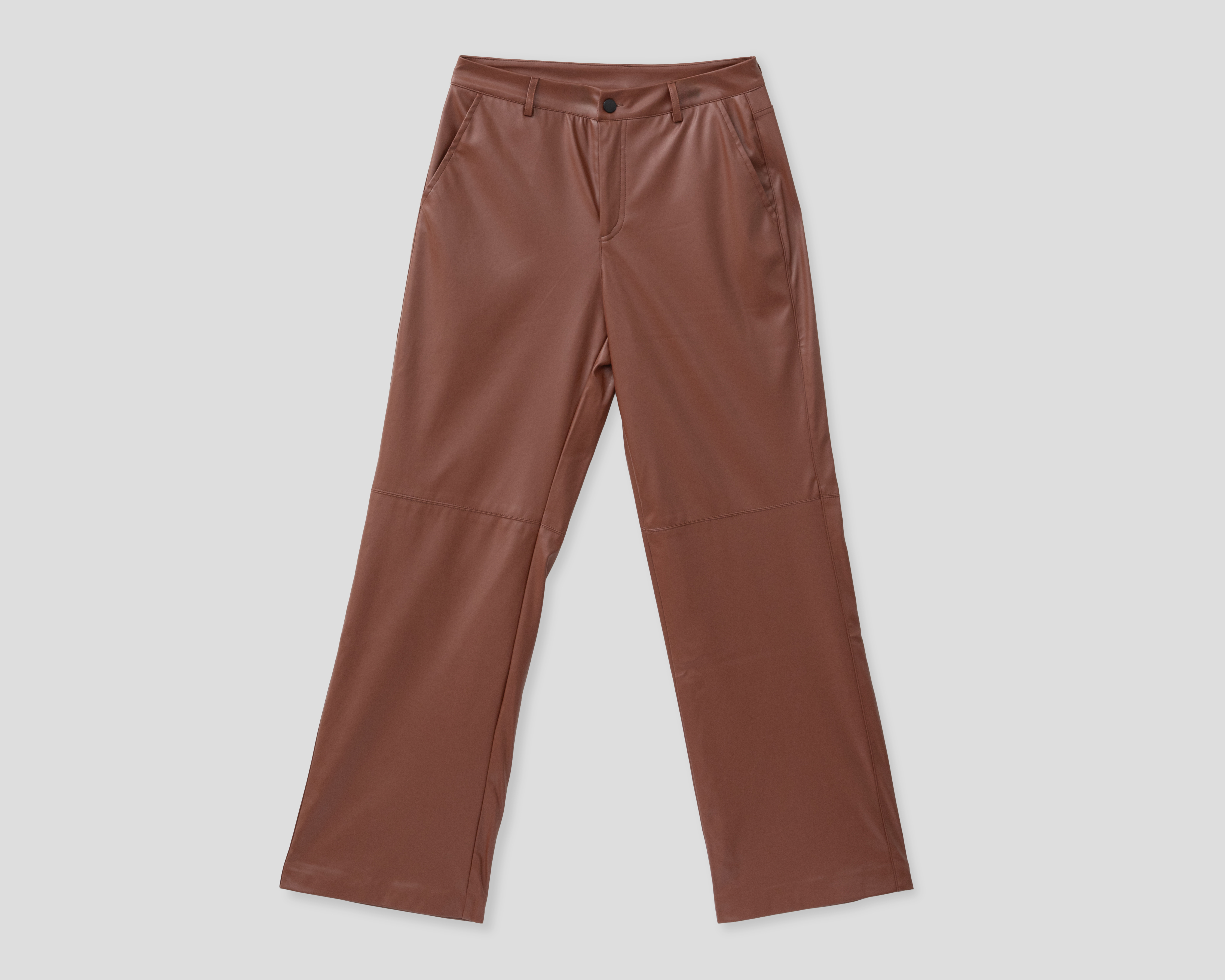 Foto 2 pulgar | Foto 1 | Pantalón Ancho Sahara tipo Vinipiel para Mujer