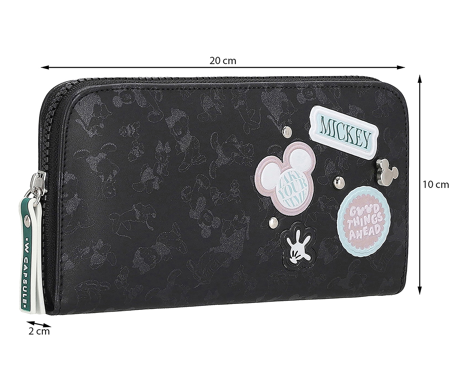 Foto 5 | Foto 5 | Cartera para Mujer W Capsule Mickey Mouse Negro
