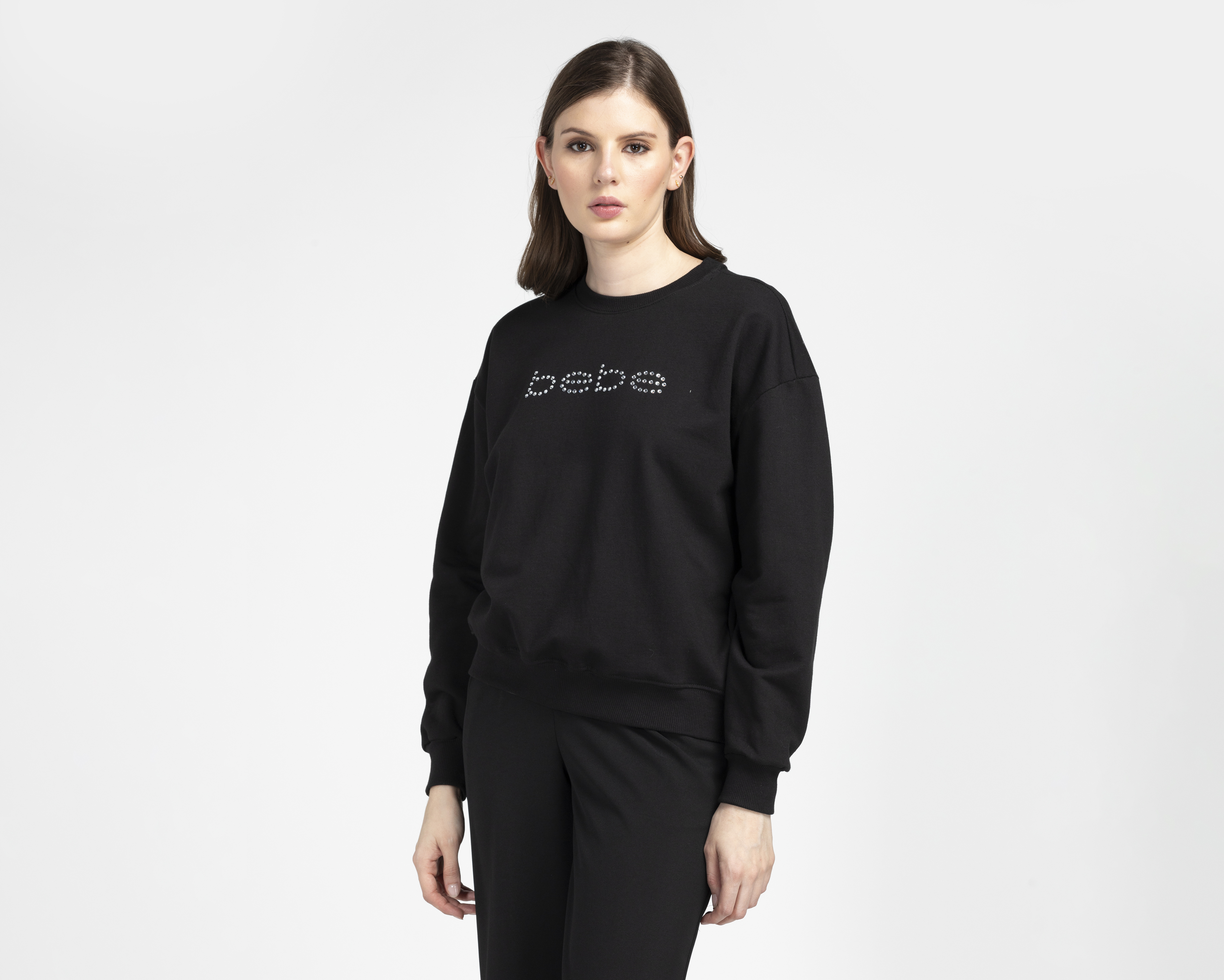 Sudadera Negra Bebe para Mujer