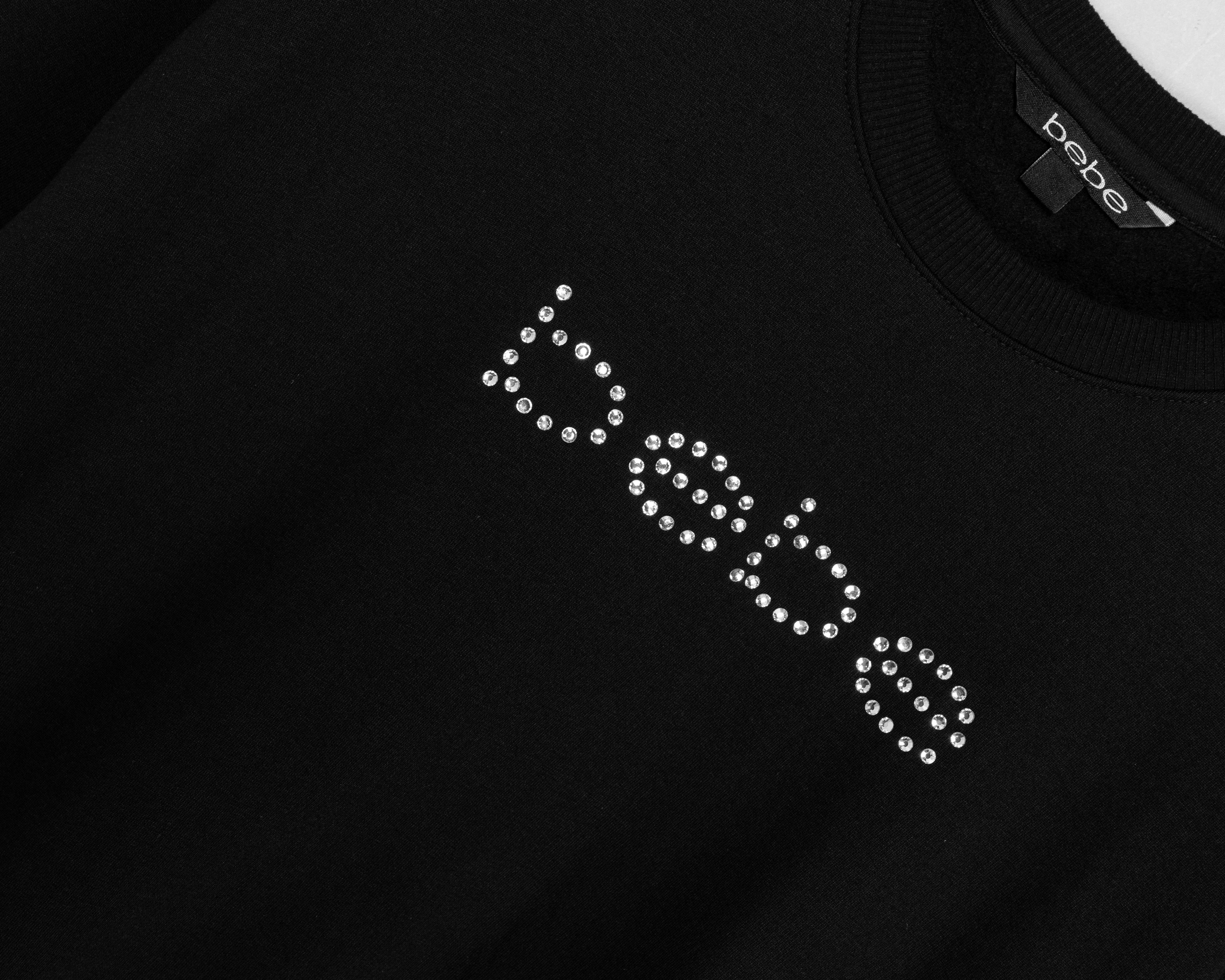 Foto 4 pulgar | Foto 3 | Sudadera Negra Bebe para Mujer