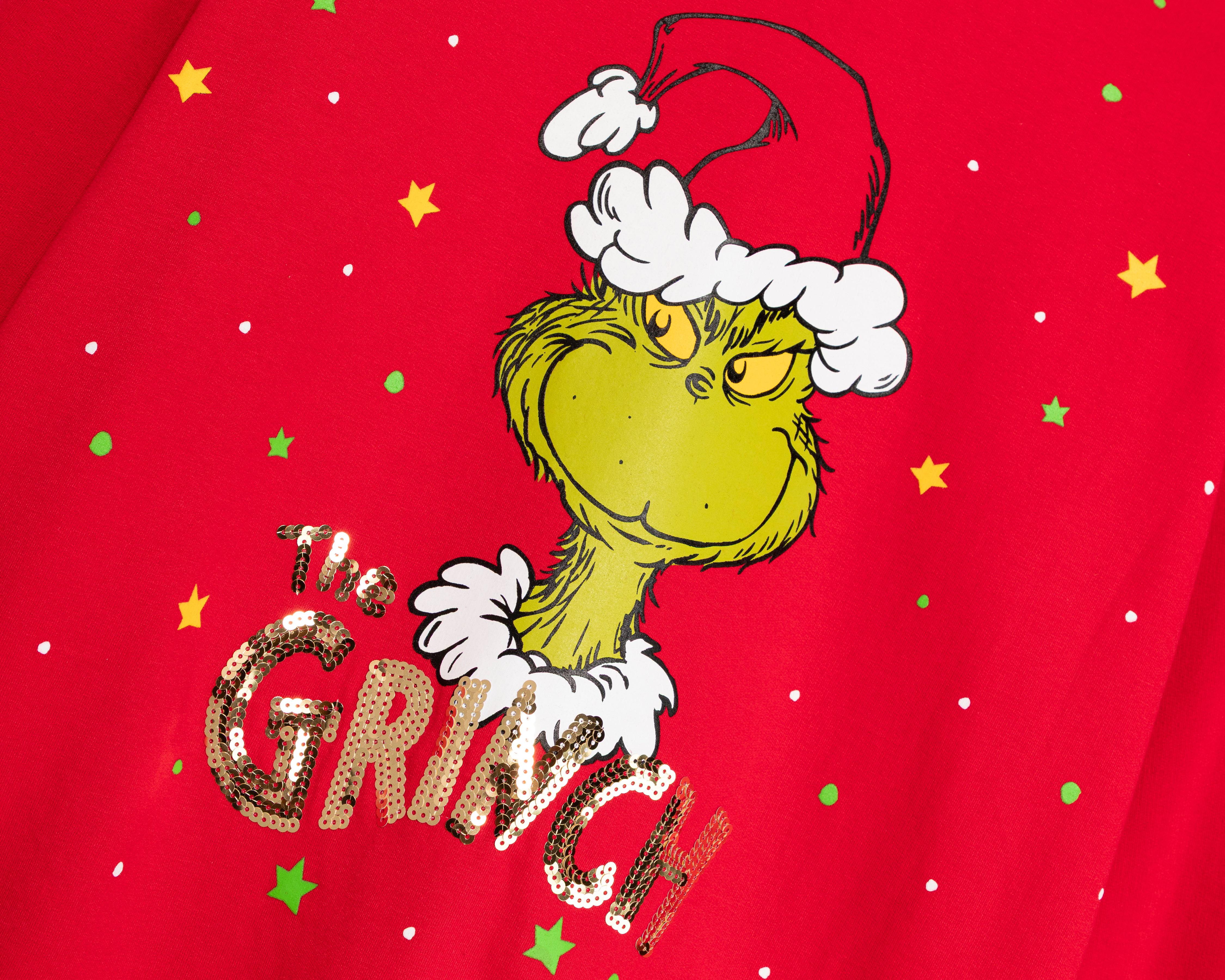 Foto 4 pulgar | Foto 3 | Sudadera Roja Dr. Seuss The Grinch para Mujer
