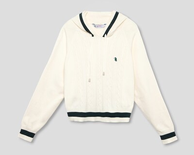 Foto 1 | Foto 1 | Sudadera Beige con Capucha Polo Union Club para Mujer