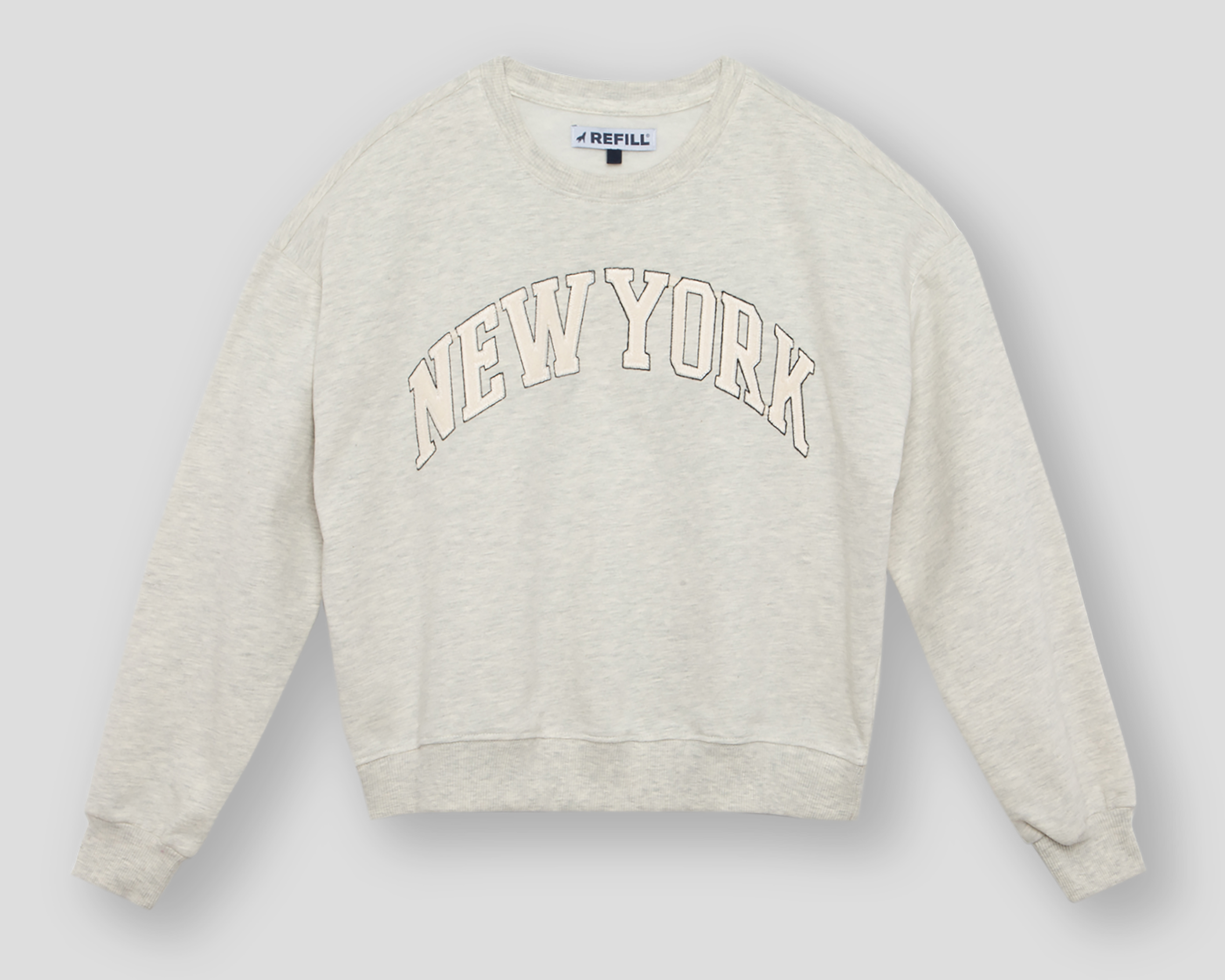 Sudadera Gris Refill para Mujer