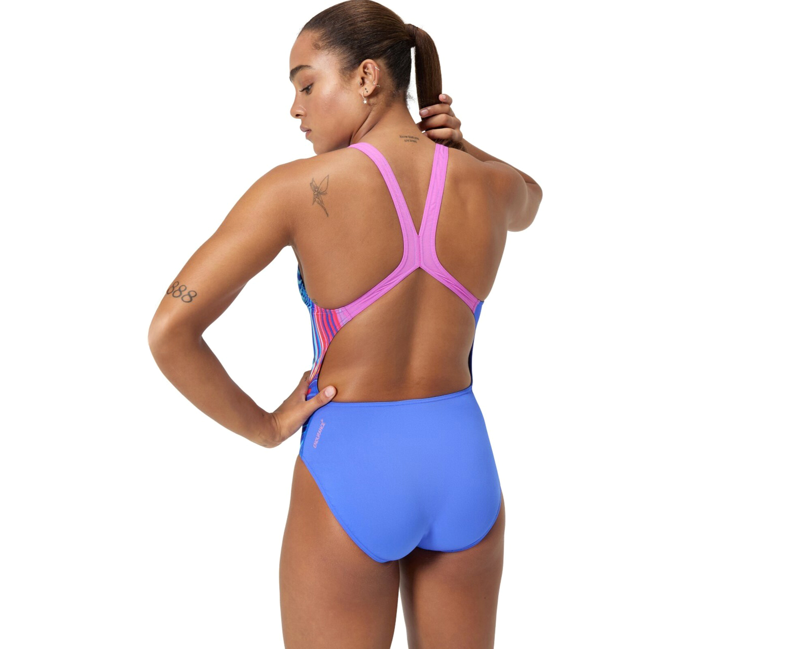 Foto 2 | Foto 2 | Traje de Baño Completo Speedo Azul para Mujer