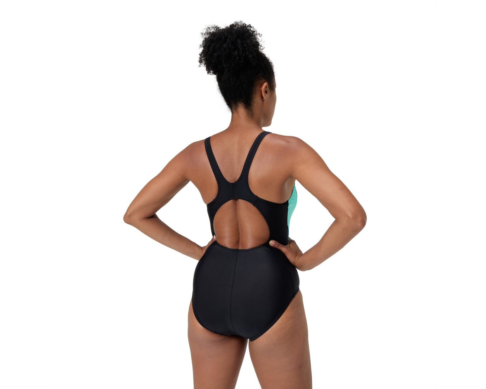 Foto 3 pulgar | Foto 2 | Traje de Baño Completo Speedo Negro para Mujer