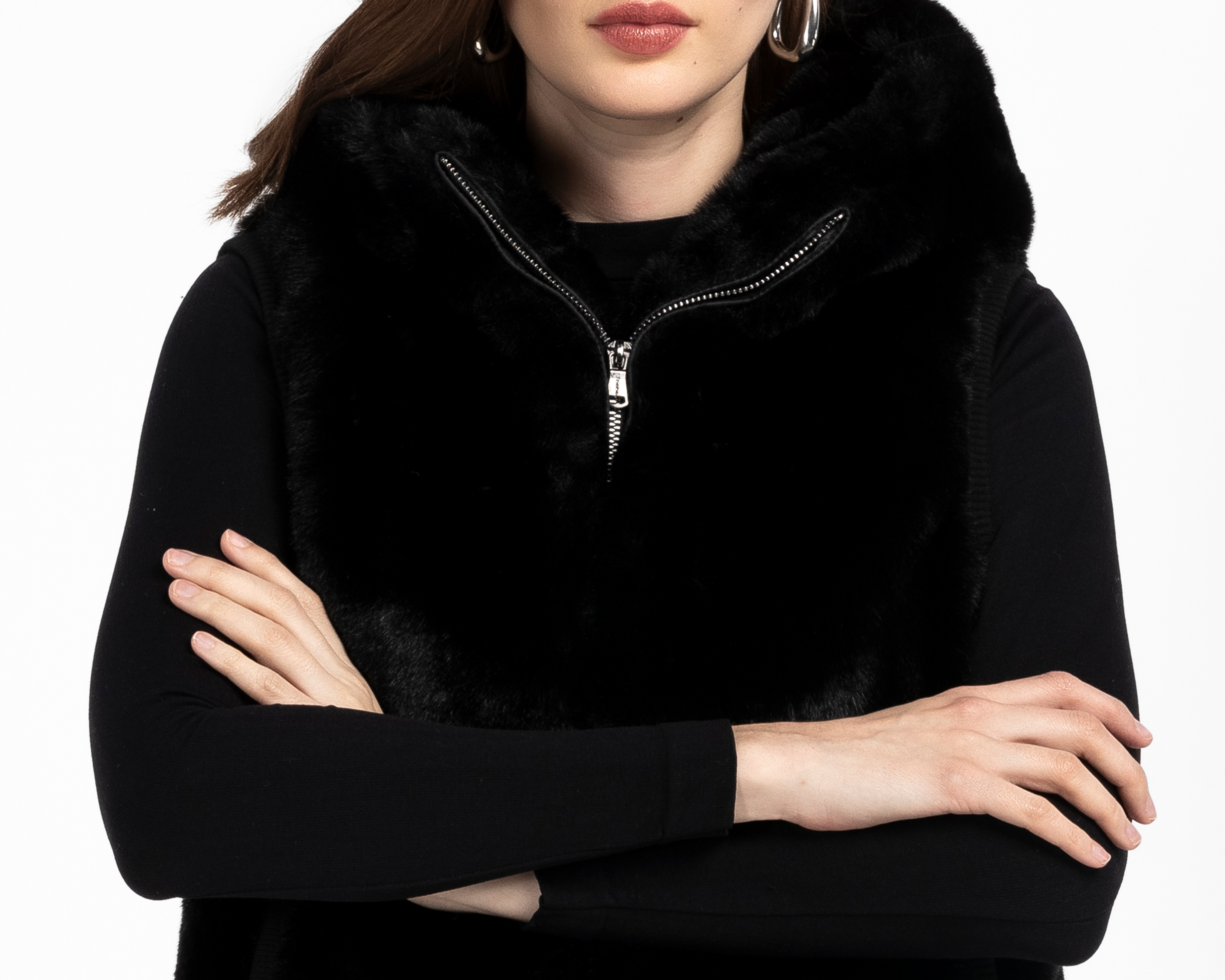 Foto 5 pulgar | Foto 4 | Chaleco con Capucha Bebe para Mujer