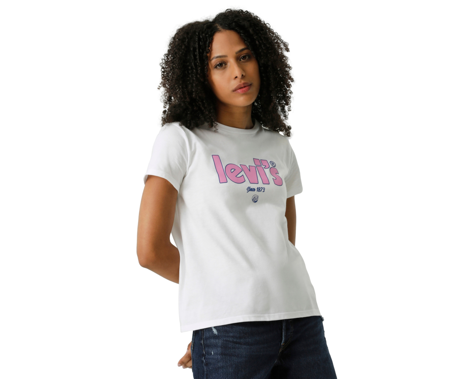 Foto 6 | Foto 6 | Playera de Cuello Redondo Blanca Levi's para Mujer