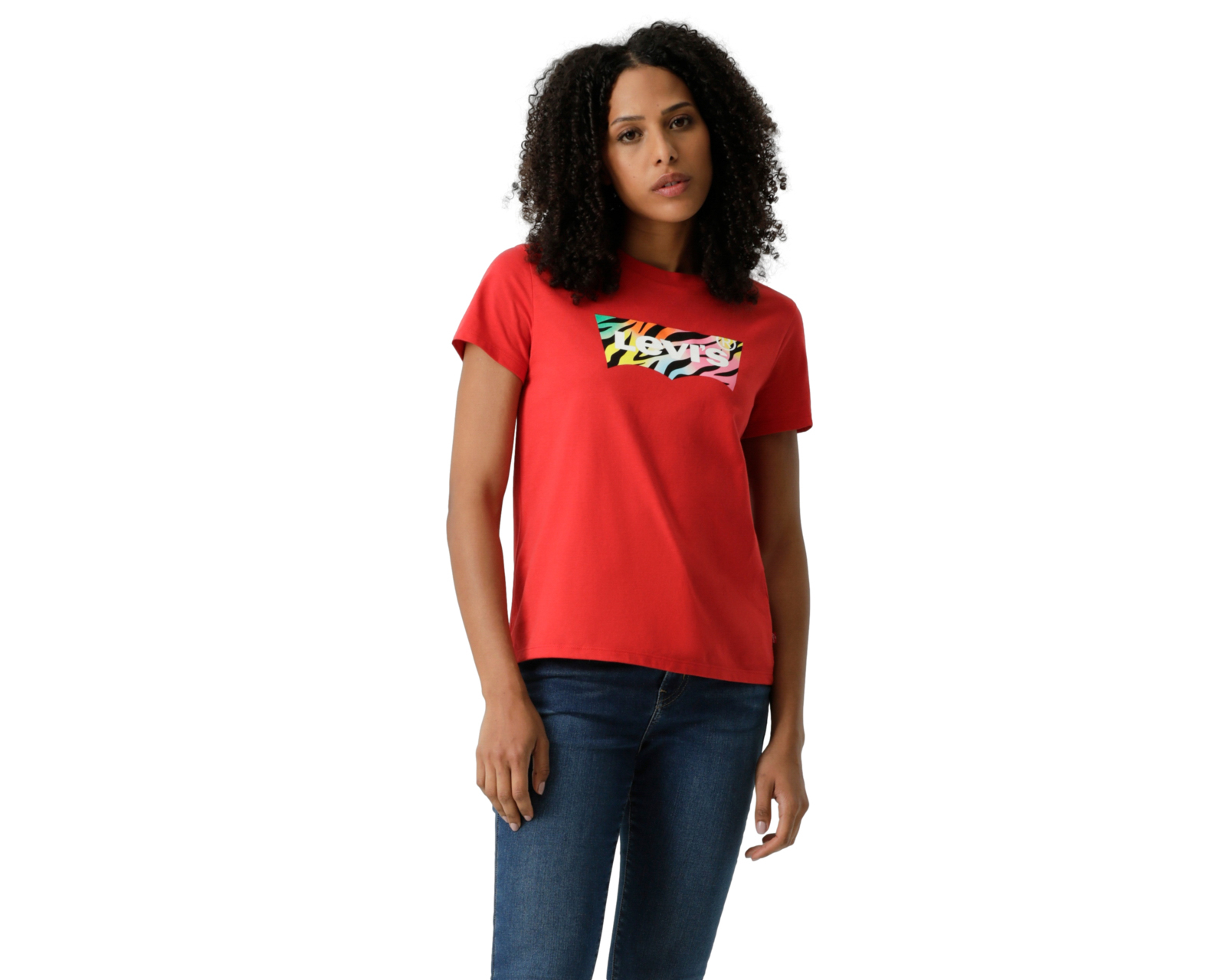 Foto 1 | Foto 1 | Playera de Cuello Redondo Roja Levi's para Mujer