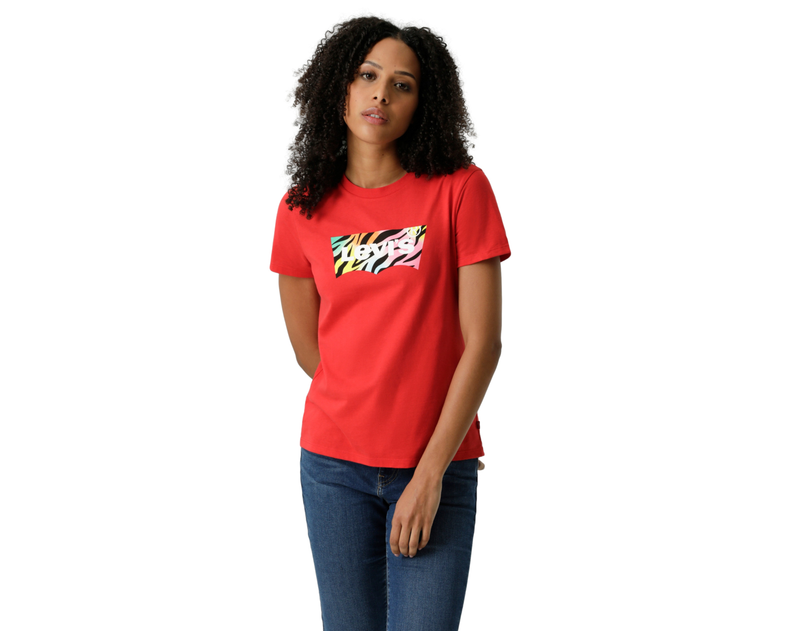 Foto 5 | Foto 5 | Playera de Cuello Redondo Roja Levi's para Mujer