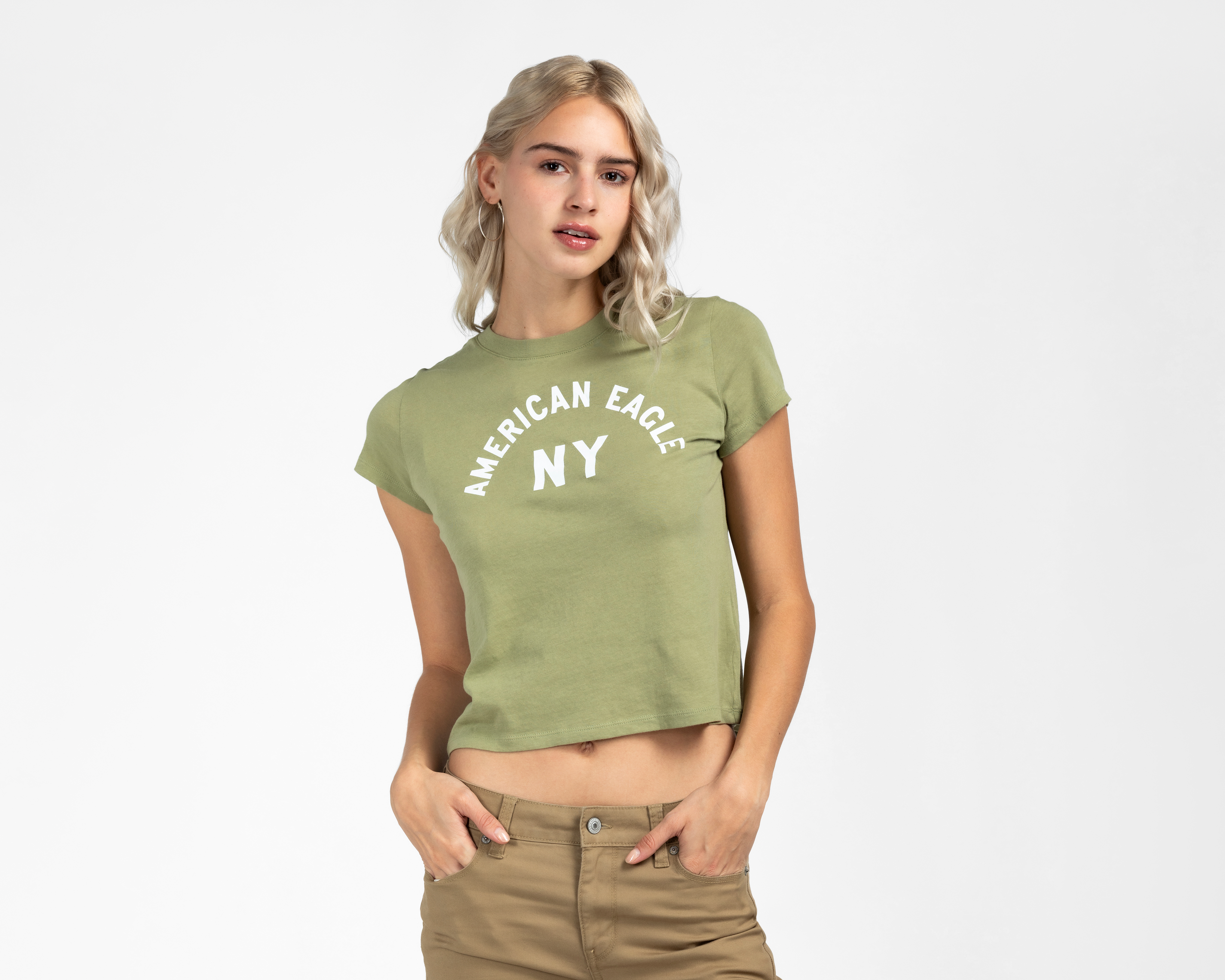 Playera Manga Corta American Eagle para Mujer
