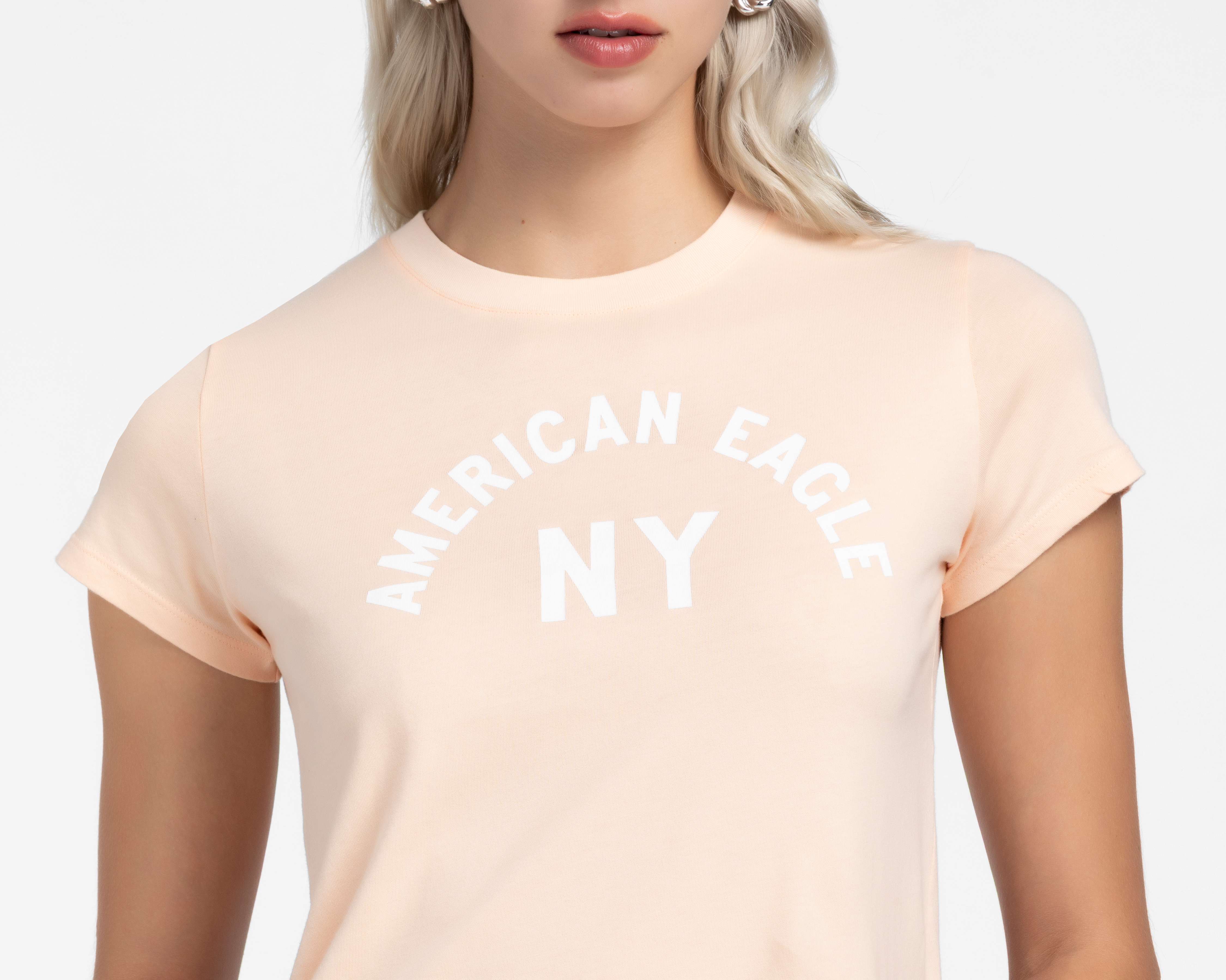 Foto 5 pulgar | Foto 4 | Playera Manga Corta American Eagle para Mujer