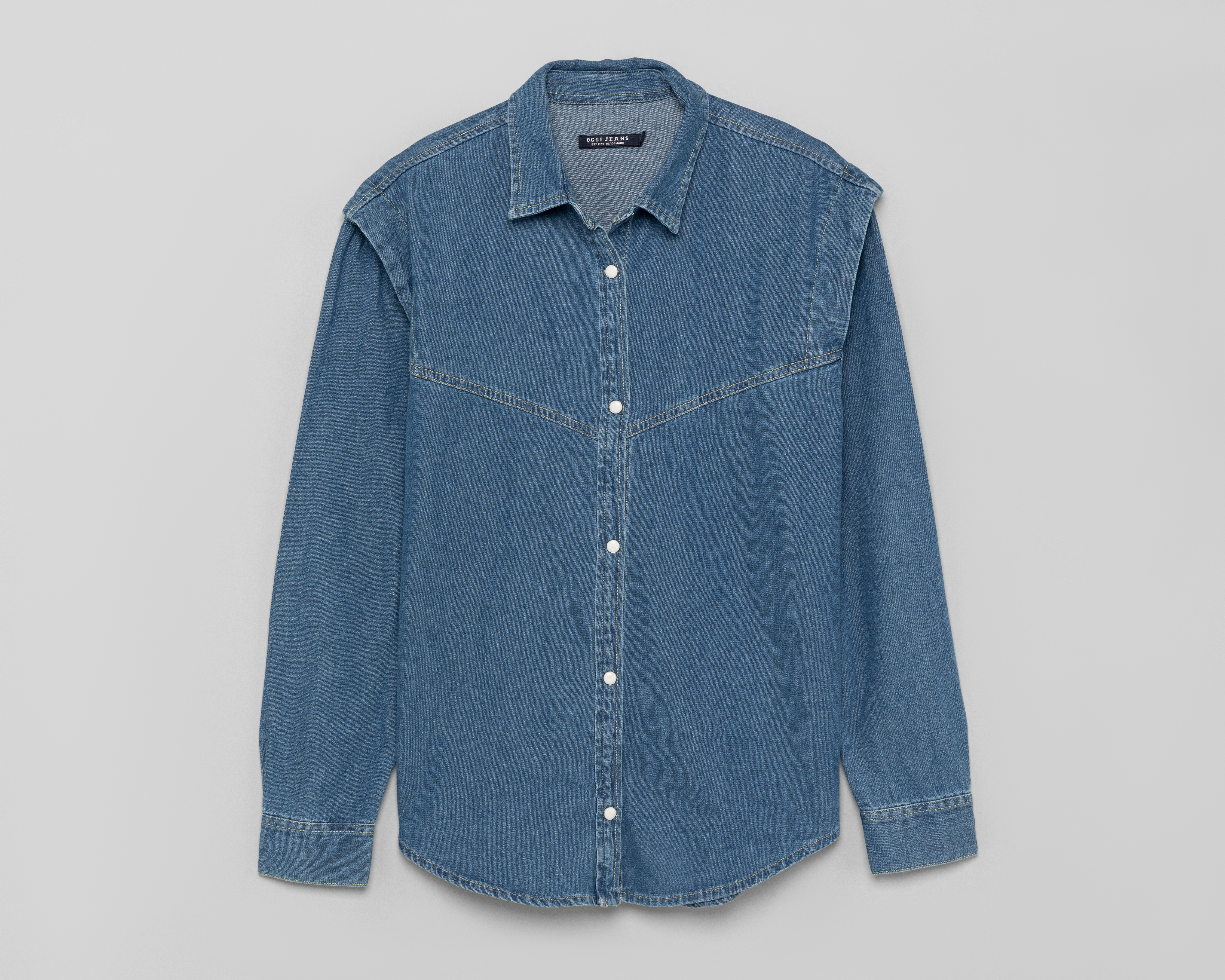 Blusa Azul Oggi para Mujer