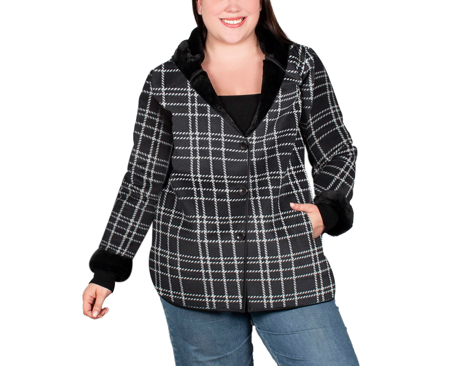 Foto 2 pulgar | Foto 1 | Abrigo con Capucha Greenlander para Mujer