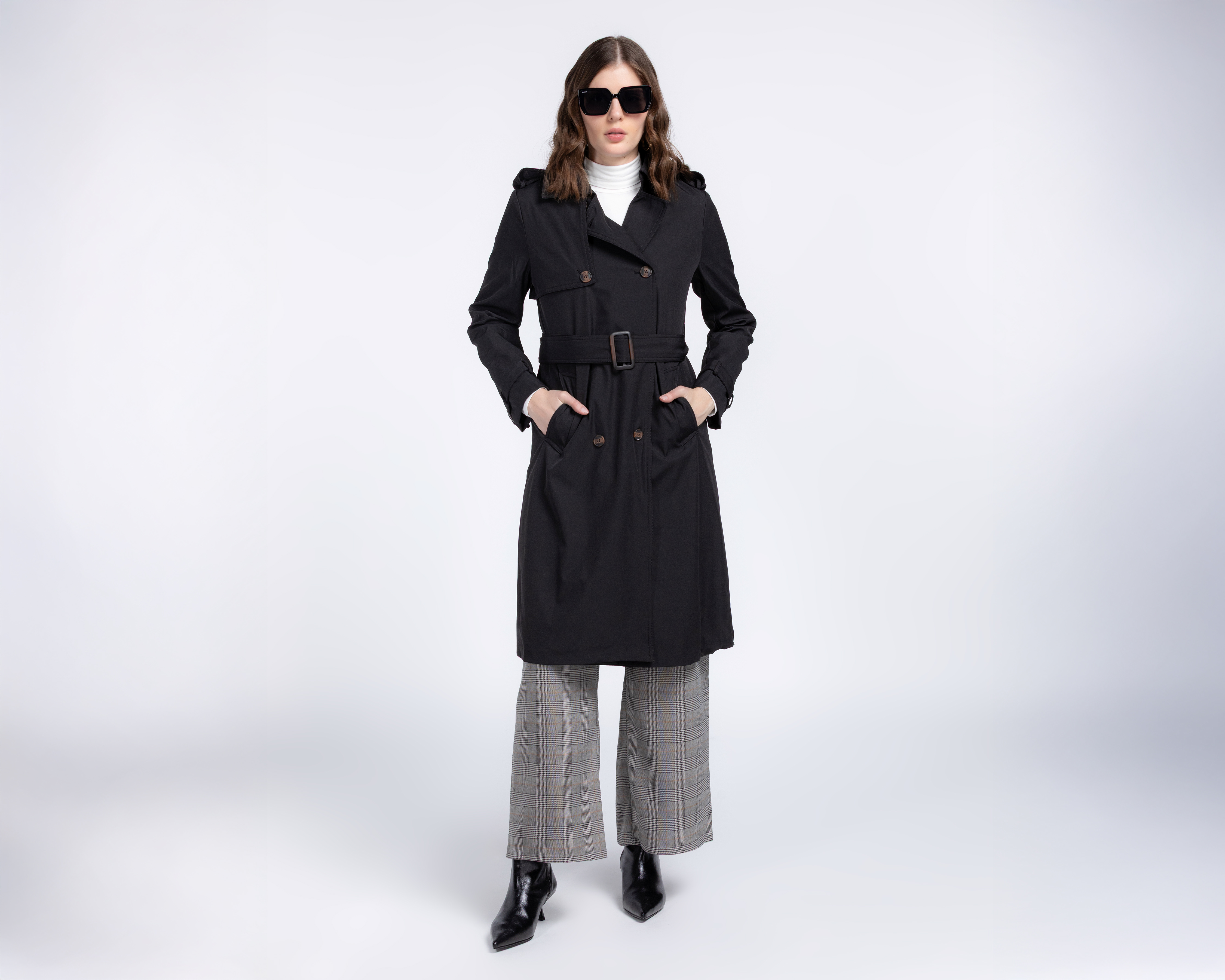 Foto 2 | Foto 2 | Gabardina Larga con Cinto Sahara para Mujer