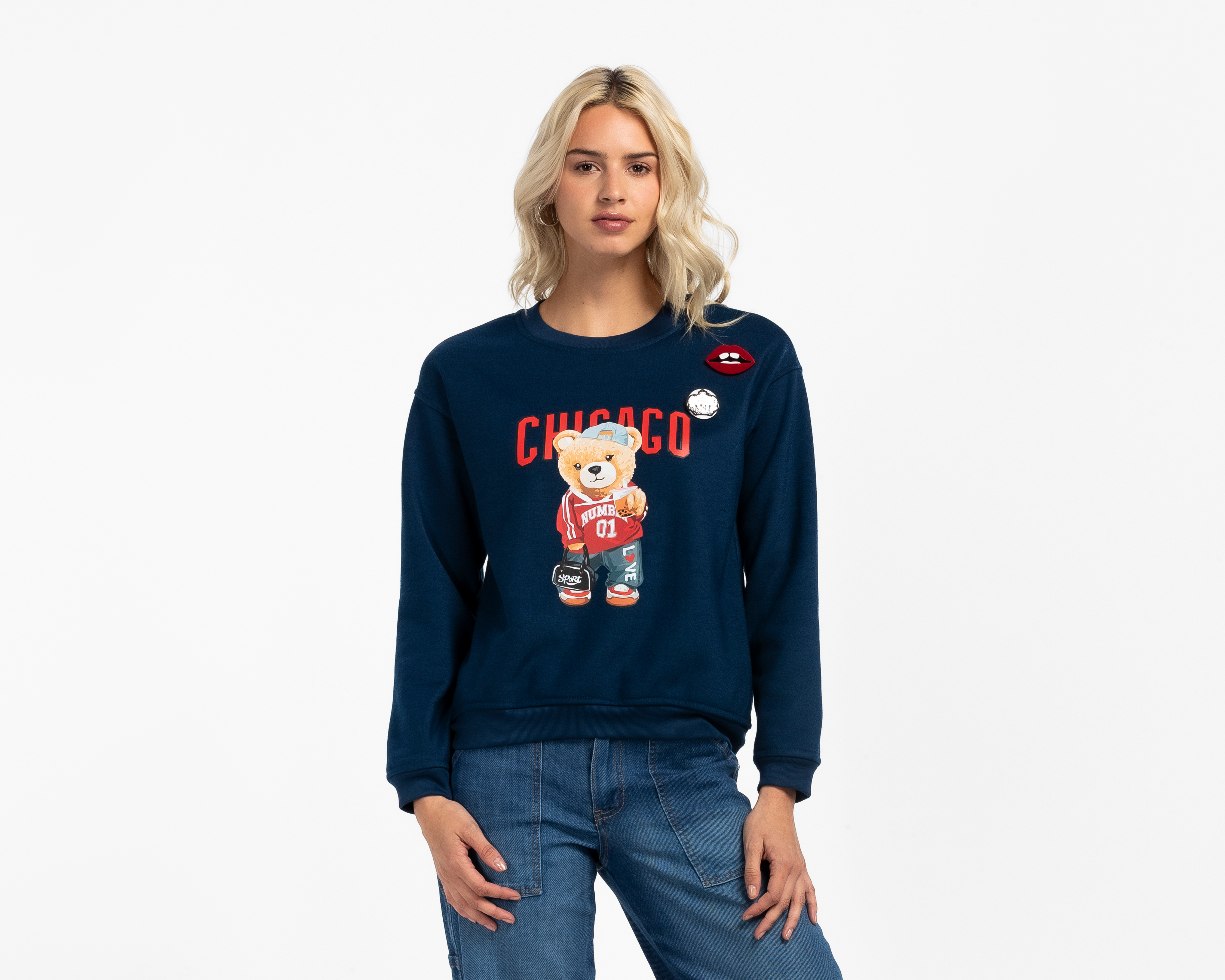 Sudadera Estampada Refill para Mujer