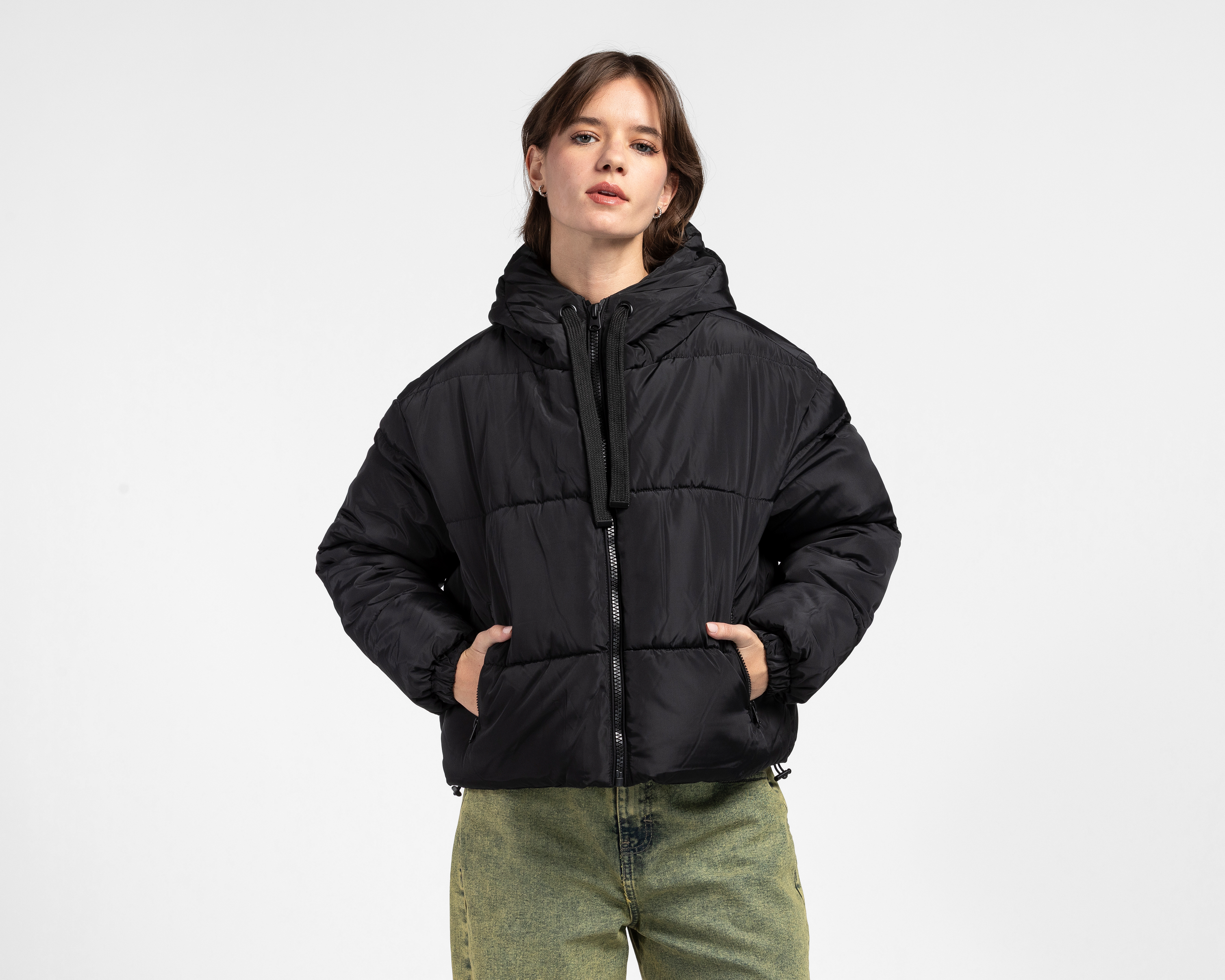 Chamarra con Capucha Refill para Mujer