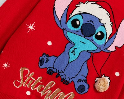 Foto 3 | Foto 3 | Suéter Rojo Disney Lilo & Stitch para Mujer